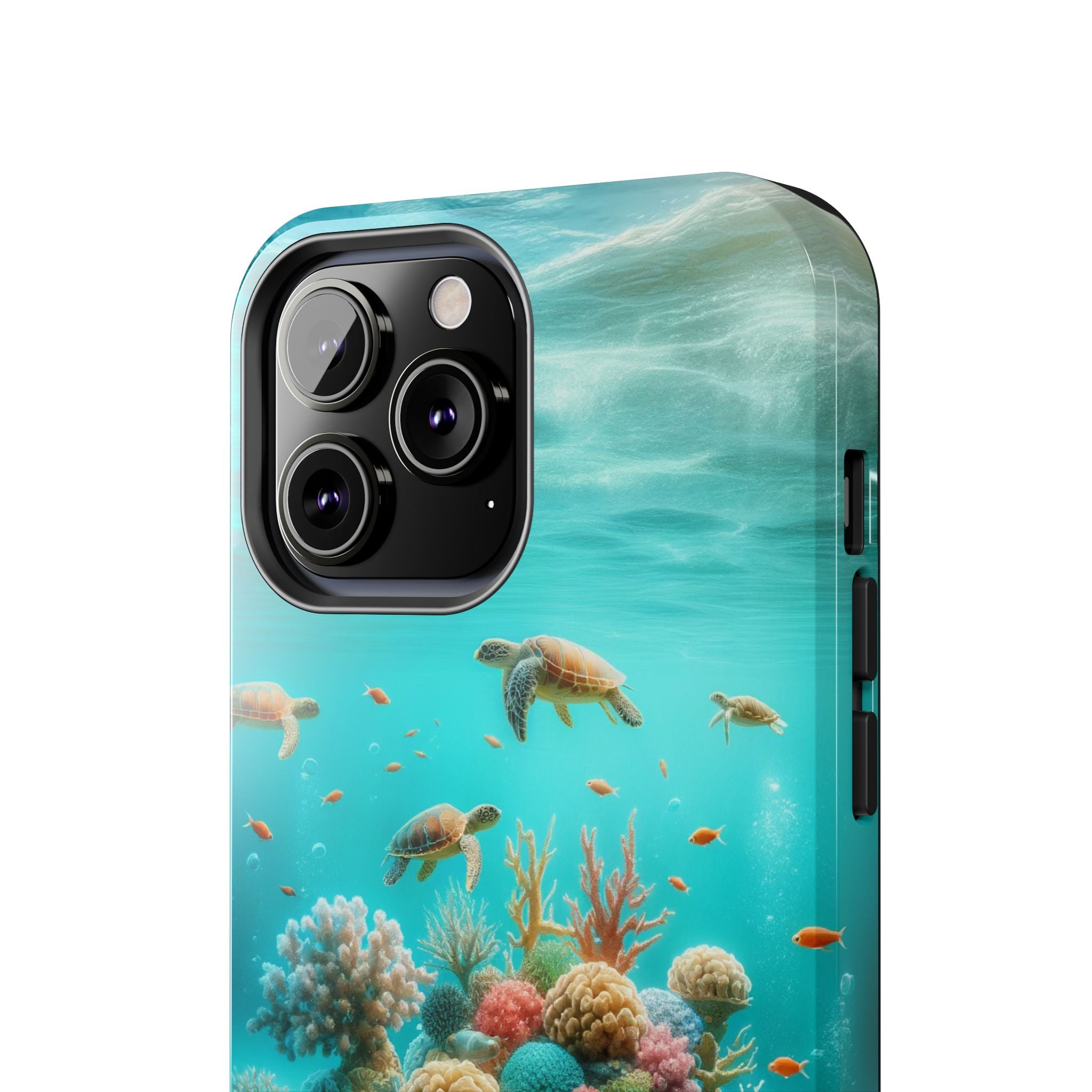 Phone Cases - Turtles on Coral Reef Design