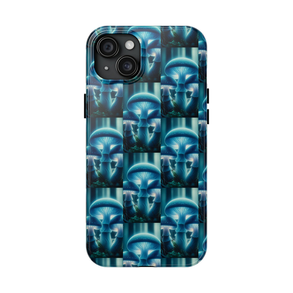Blue Mushrooms - Tough Phone Case
