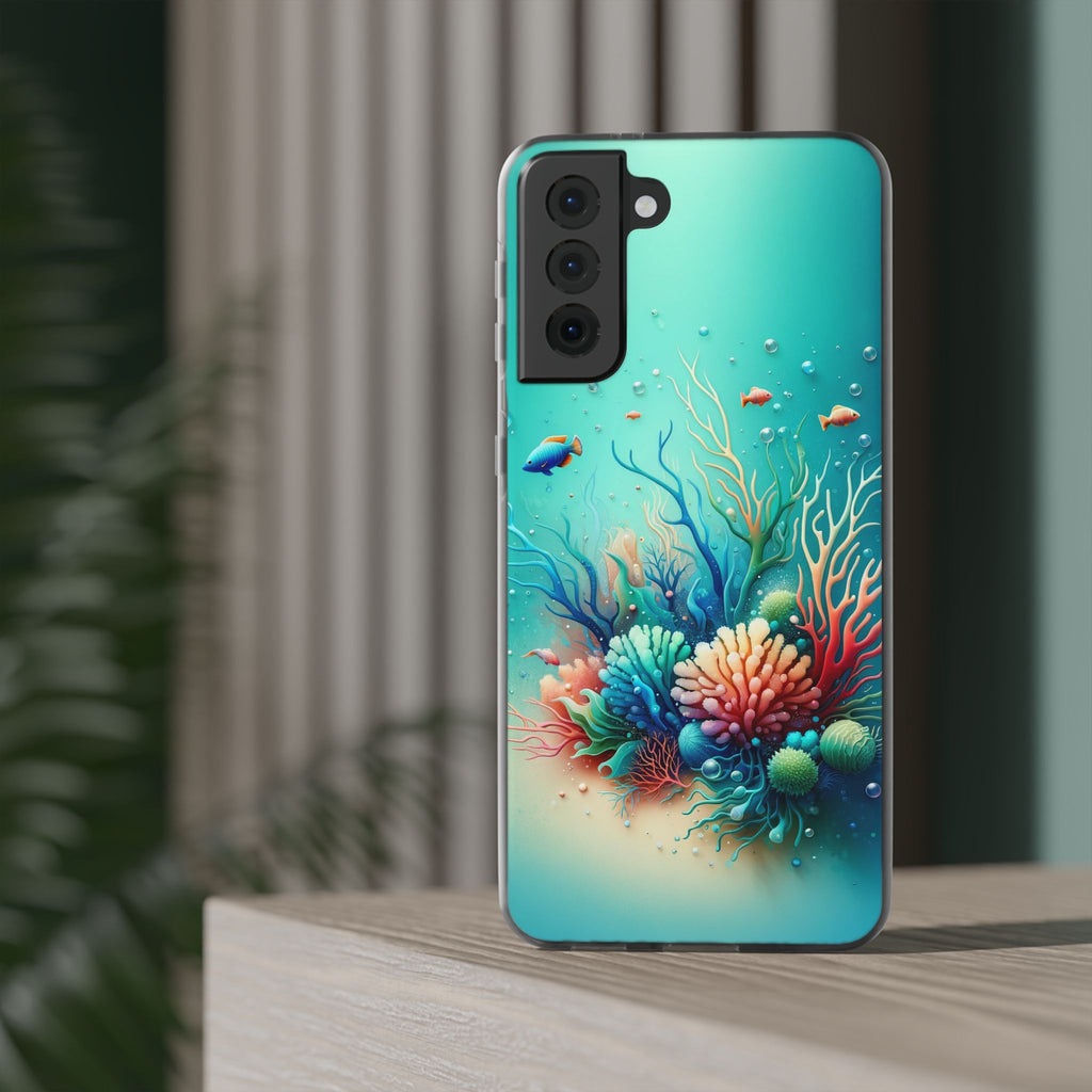 Fish around coral reef - Flexi Case (Samsung only)