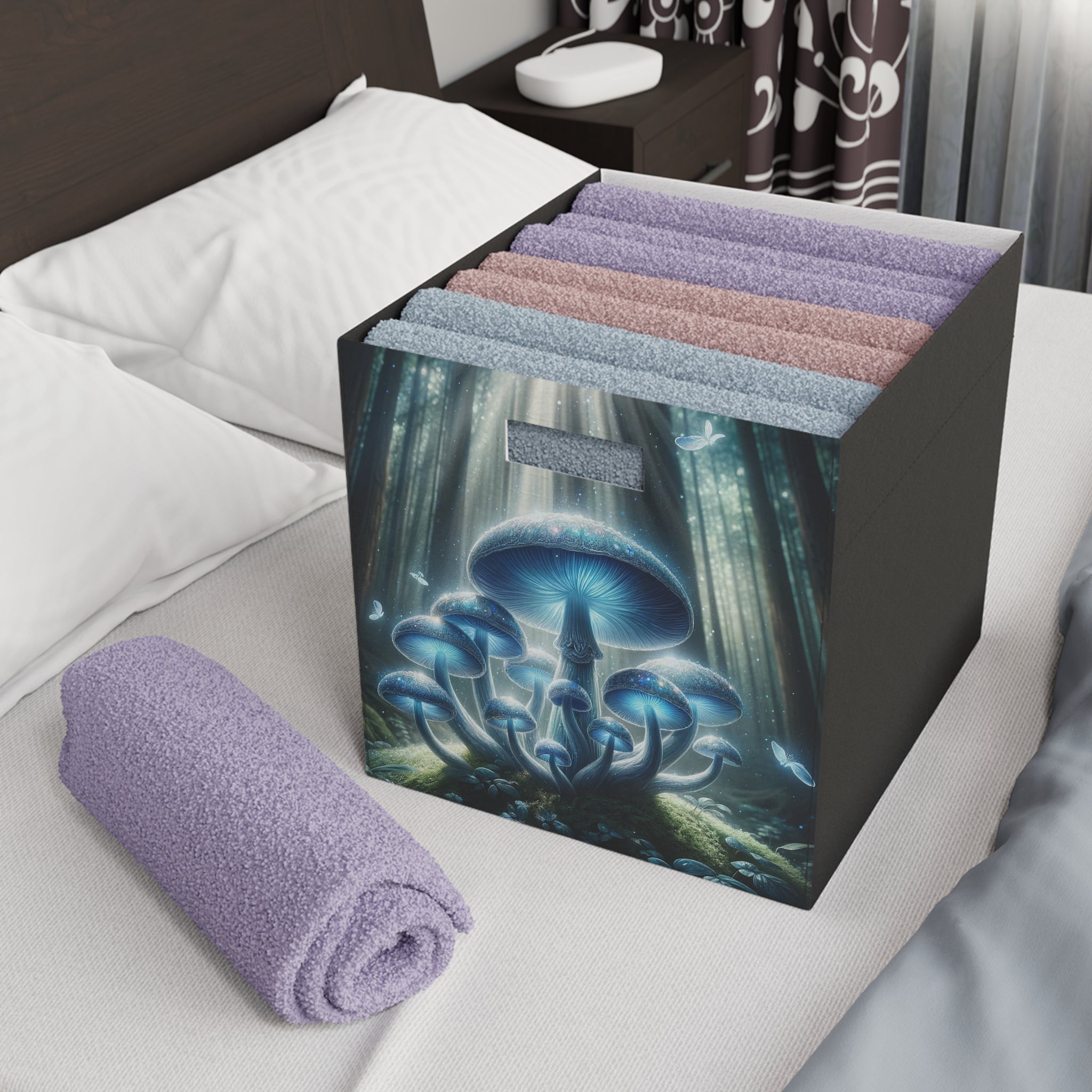 Blue-silver Mushrooms - Storage Box