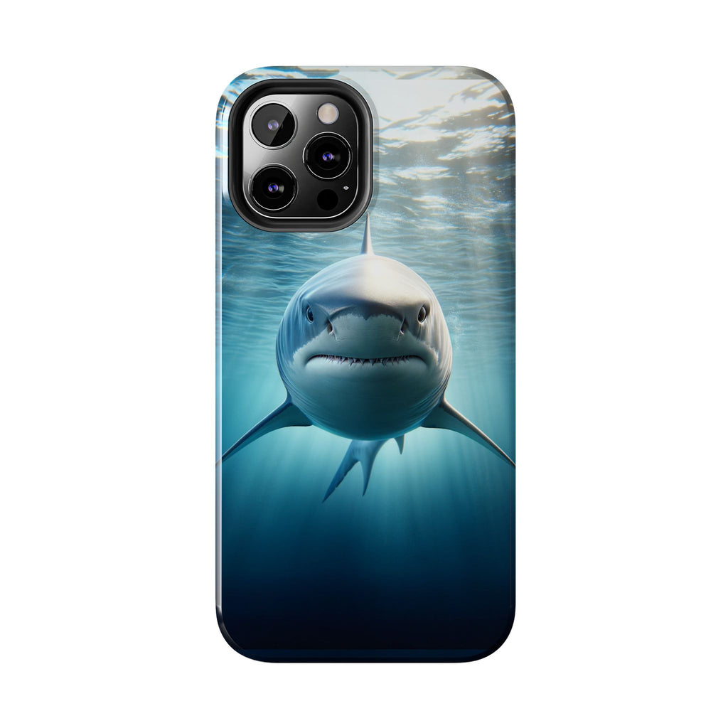 Curious shark - Tough Phone Case