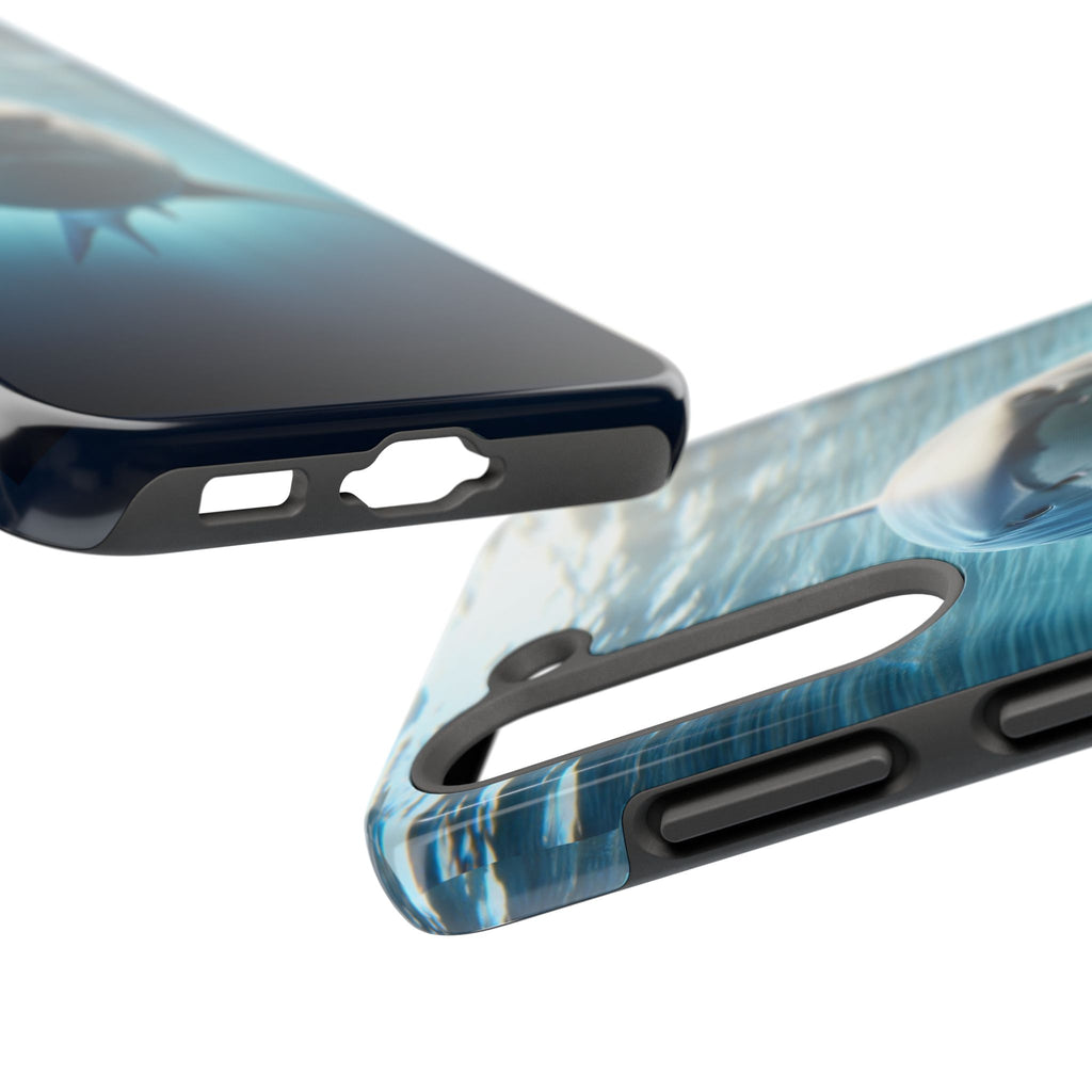 Curious shark - Tough Phone Case