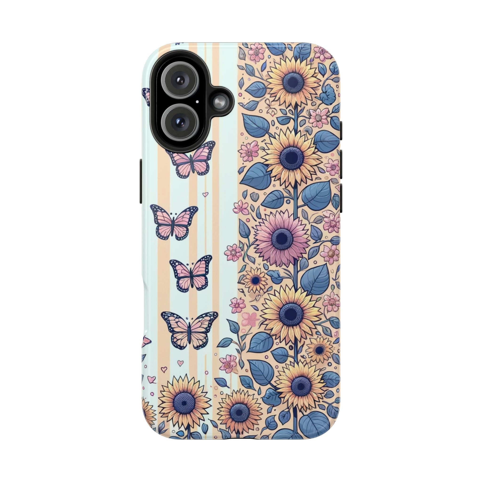 Butterflies and Sunflowers - Tough Phone Case