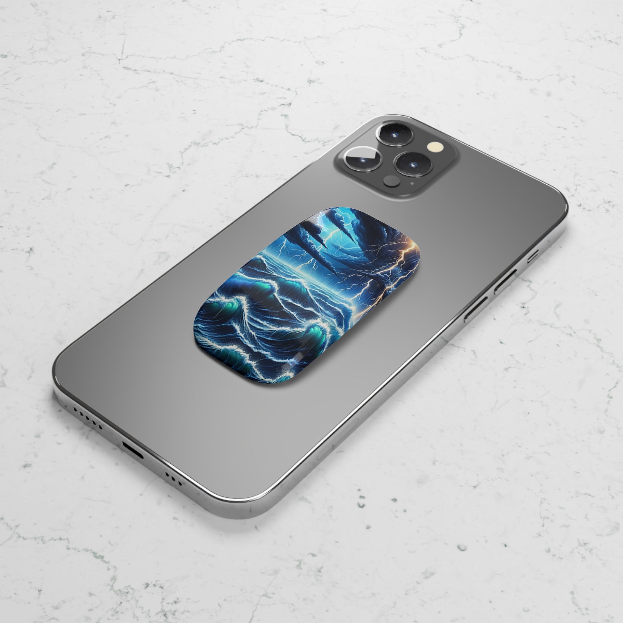 Thunder at sea - Phone Click-On Grip