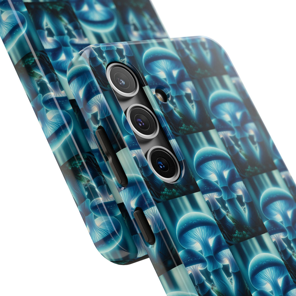 Blue Mushrooms - Tough Phone Case