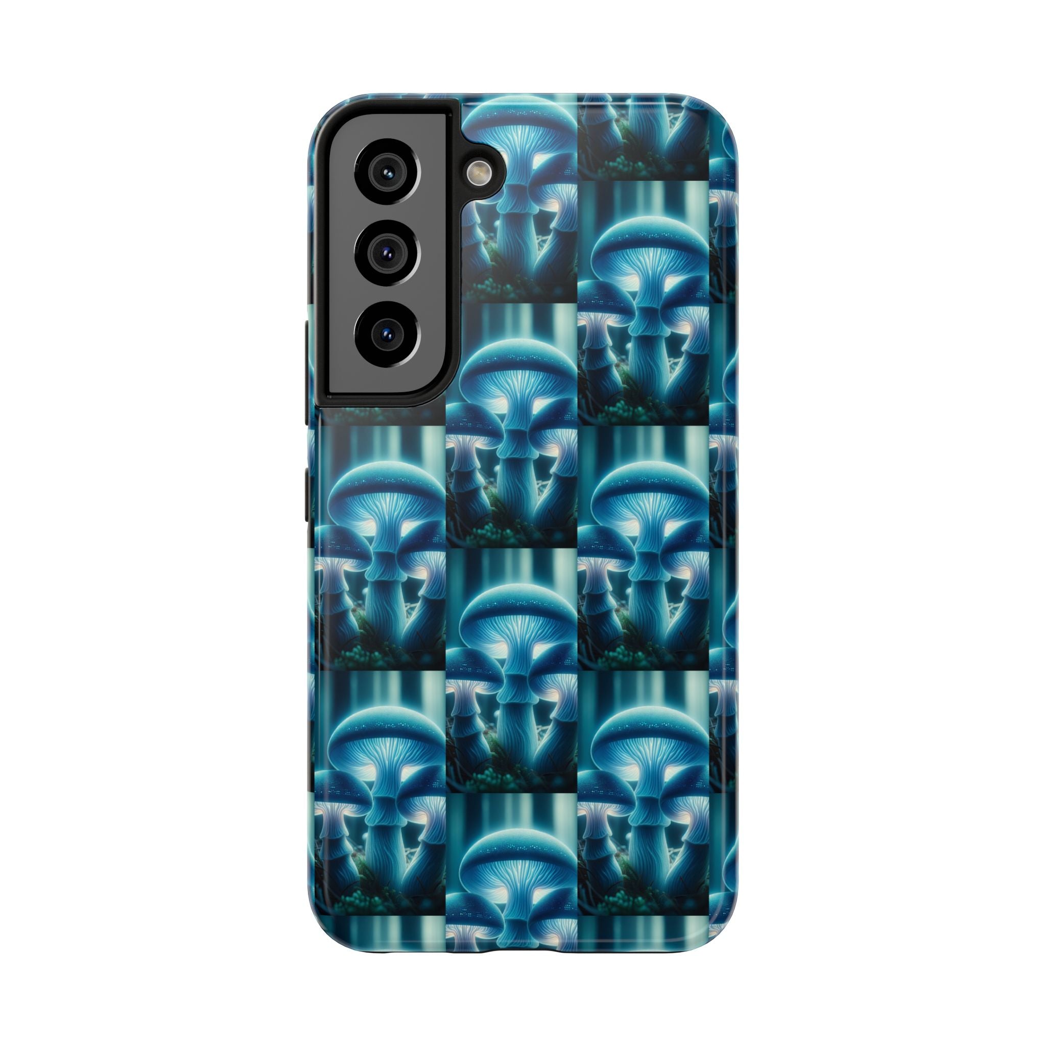 Blue Mushrooms - Tough Phone Case