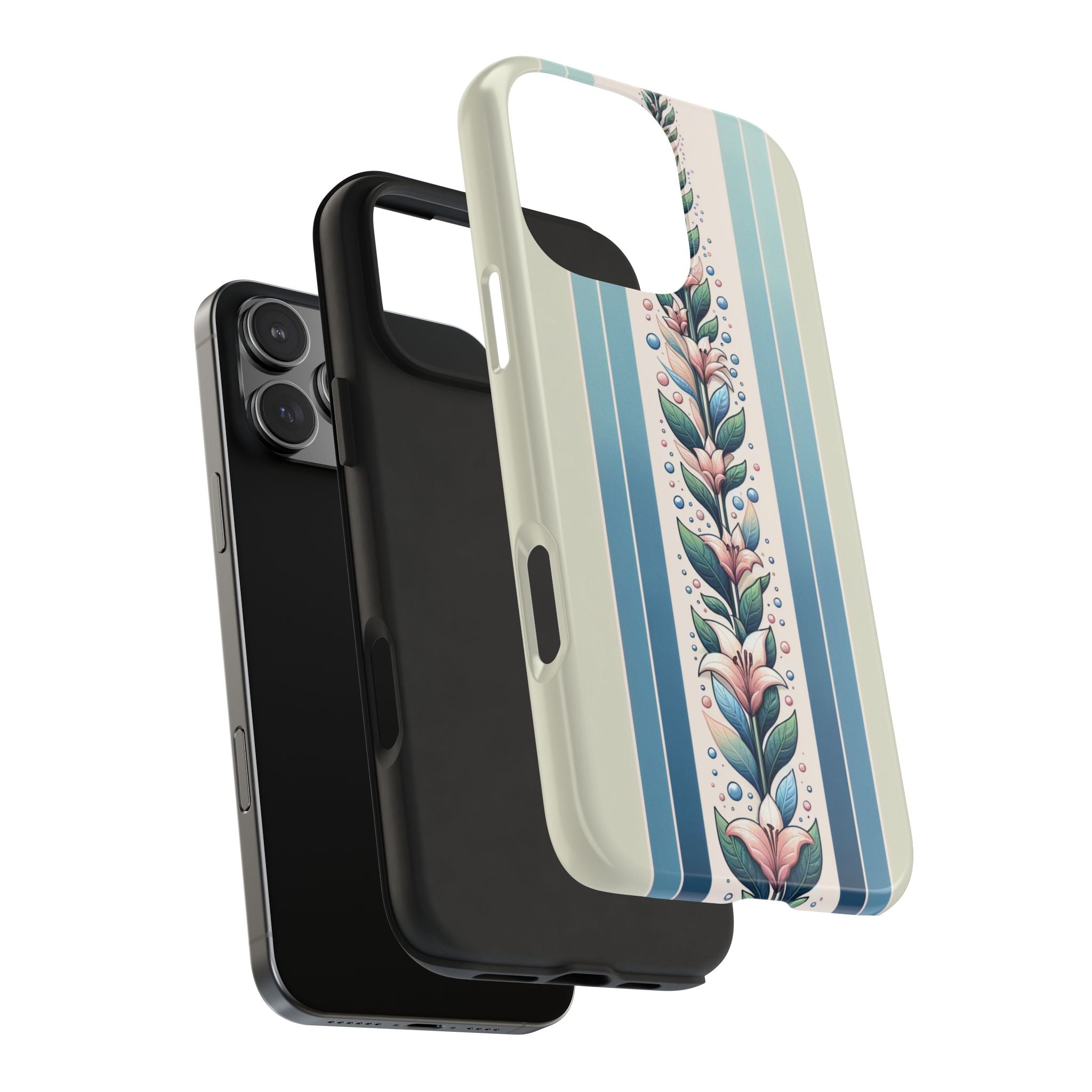 Lilies and leaves - Tough Phone Case