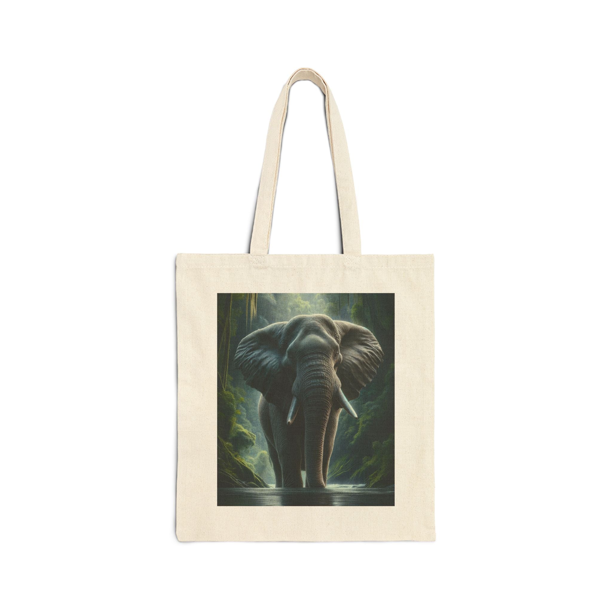 Nature-Inspired Elephant Tote Bag, Eco-Friendly Bag, Animal Lover Gift, Reusable Shopping Tote, Sustainable Canvas Bag
