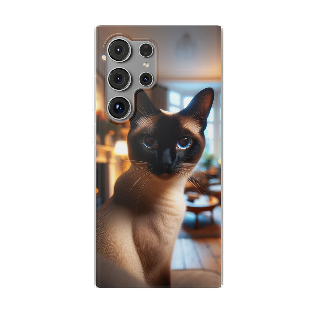 Curious Siamese cat - Flexi Case (Samsung only)