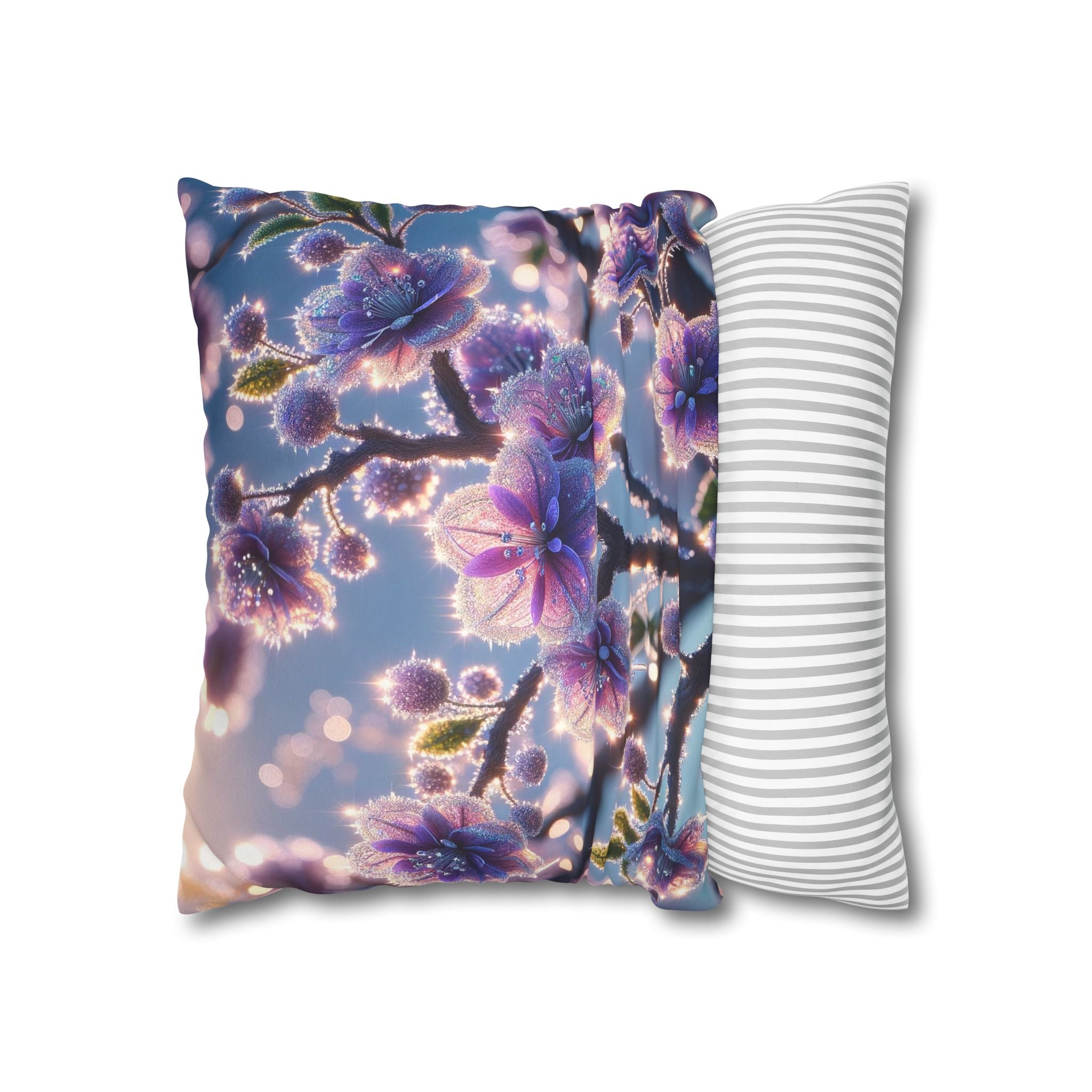 Purple flowers (in bright daylight) - Suede Square Pillowcase