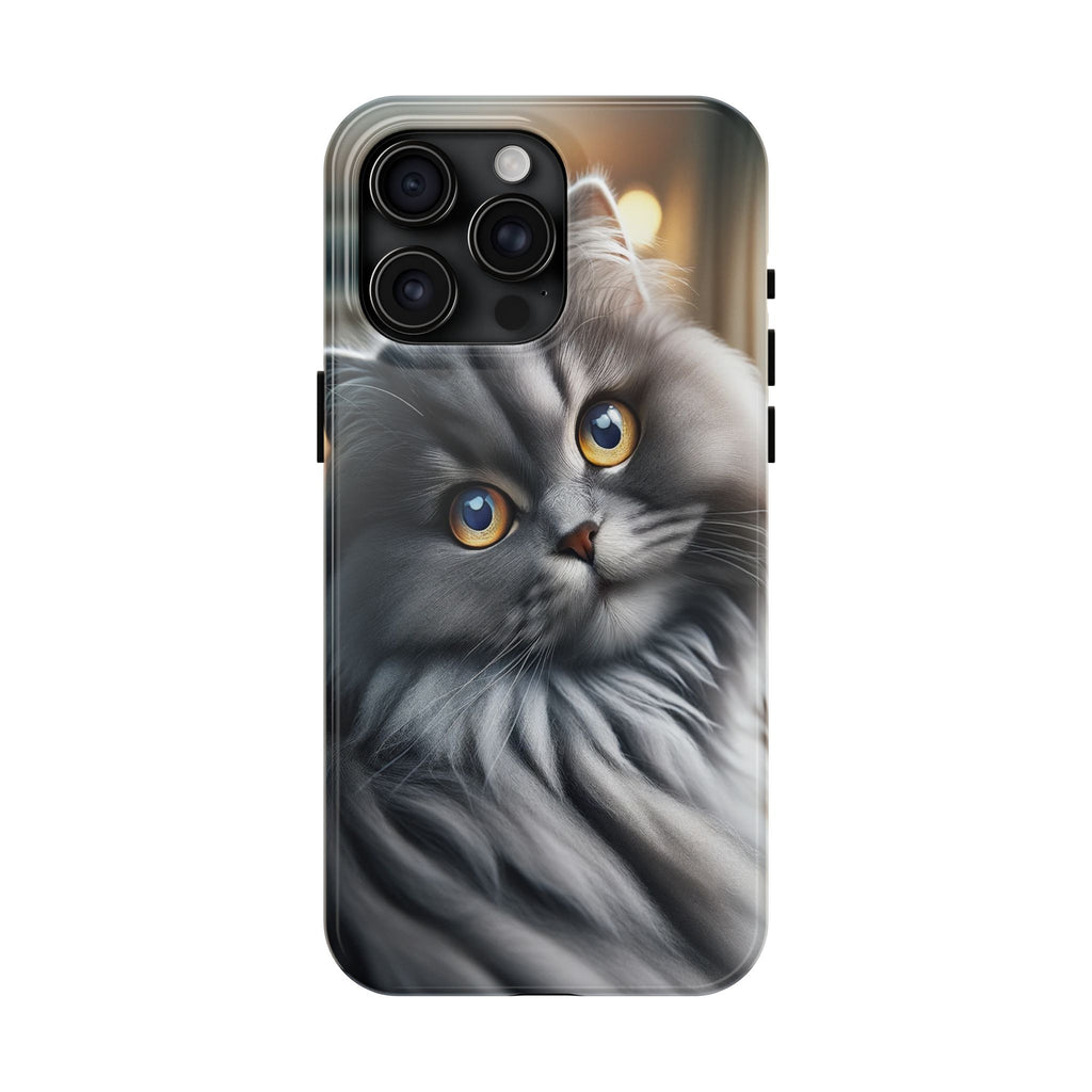 Grey cat - Tough Phone Case