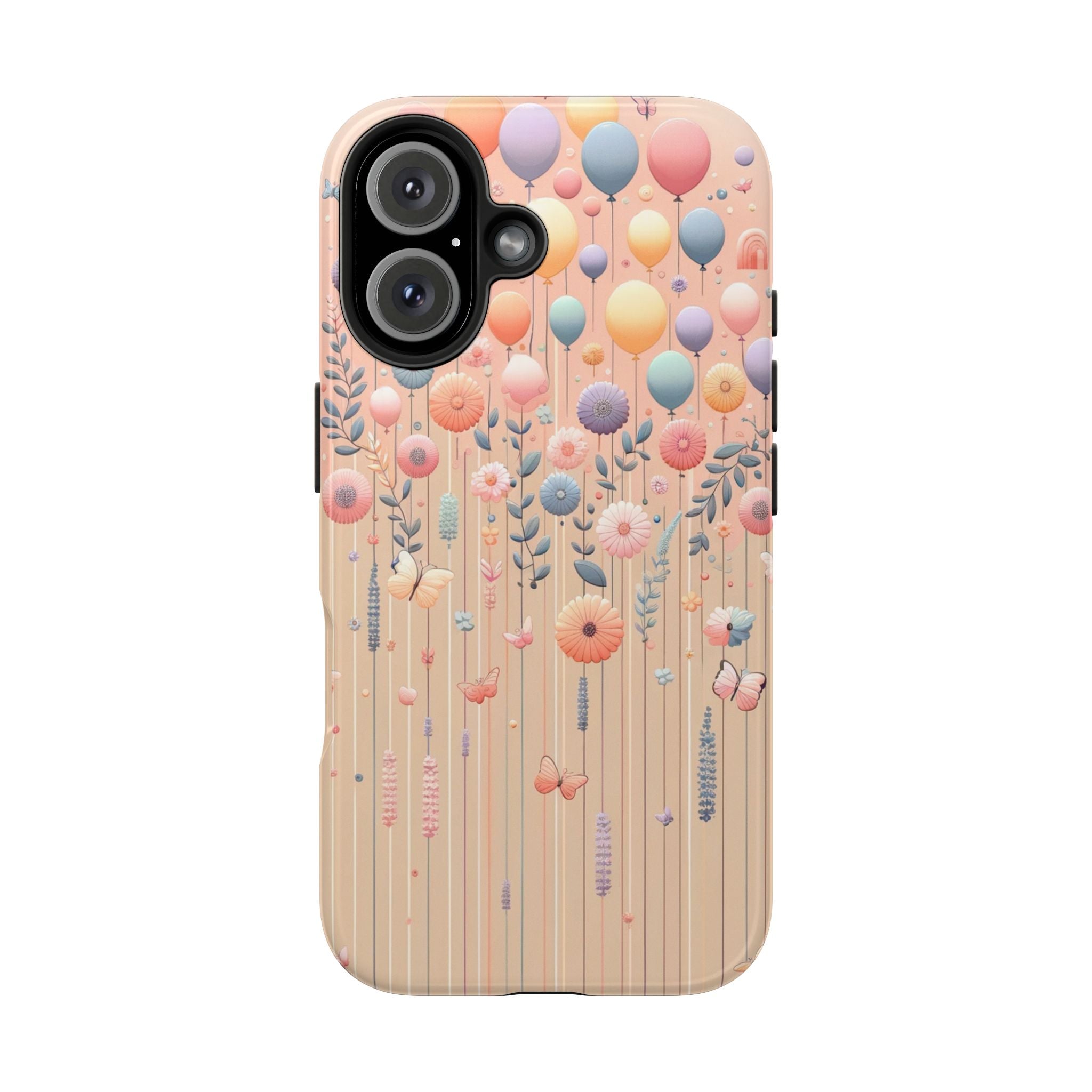 Balloons and flowers - Tough Phone Case
