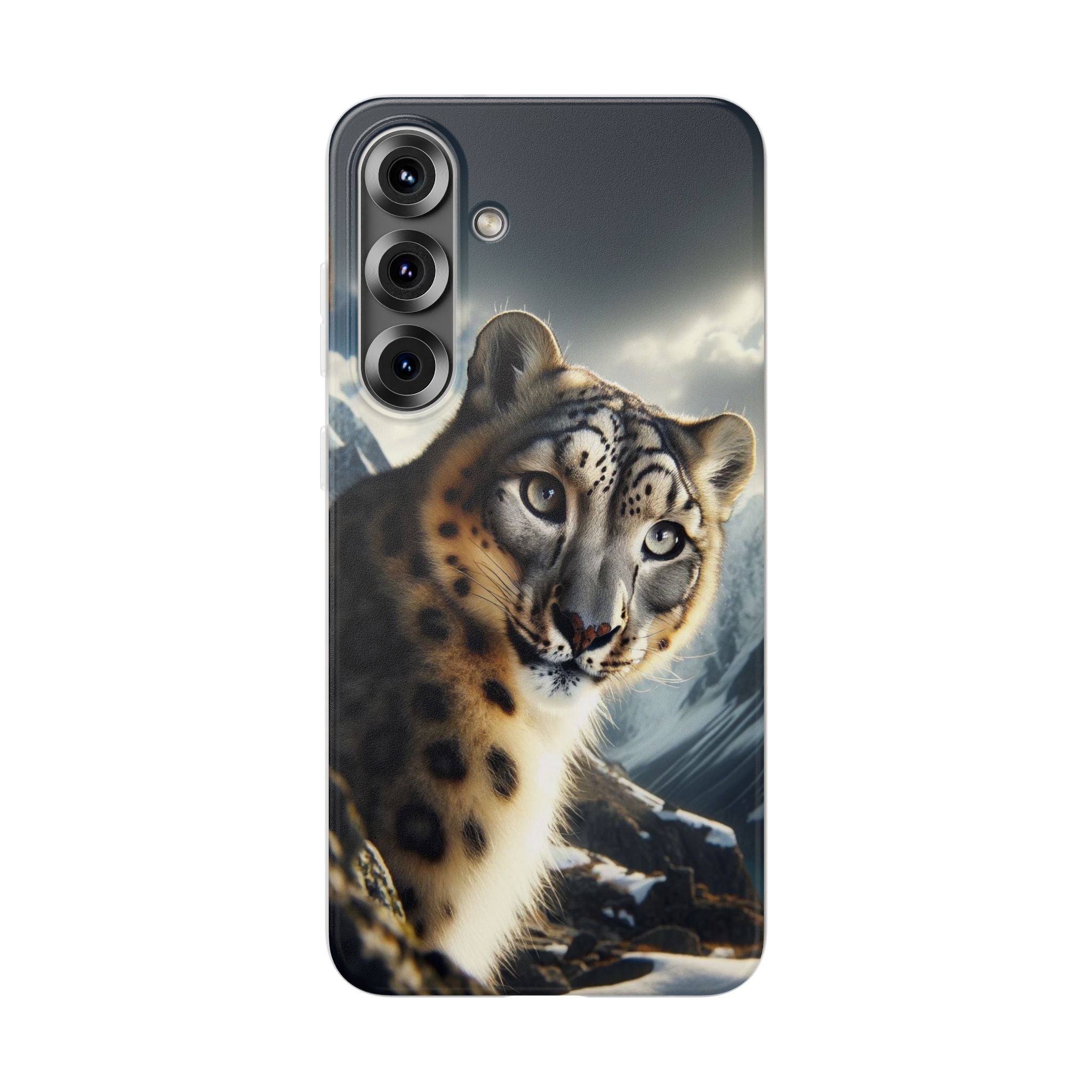 Curious Snow leopard - Flexi Case (Samsung only)