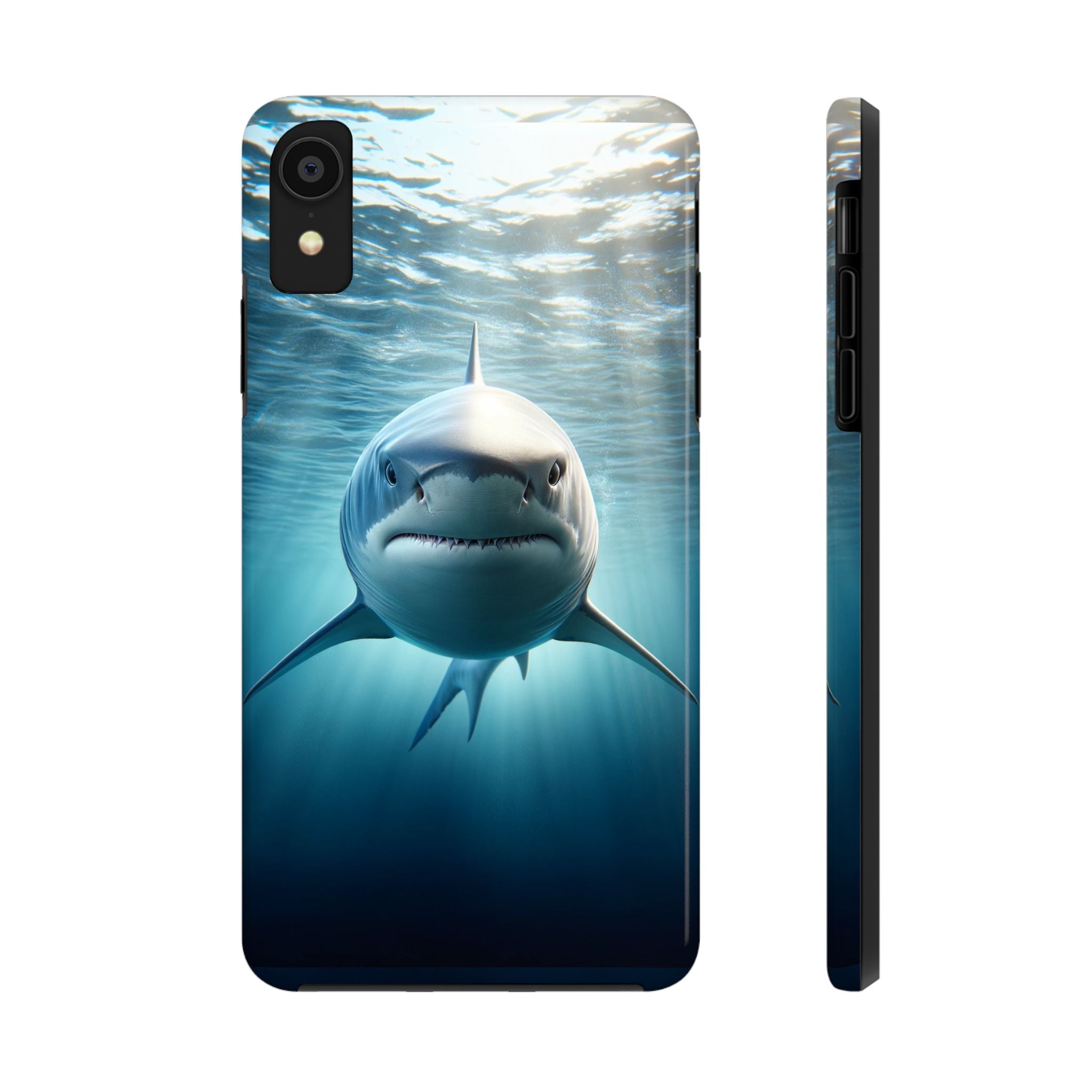 Curious shark - Tough Phone Case
