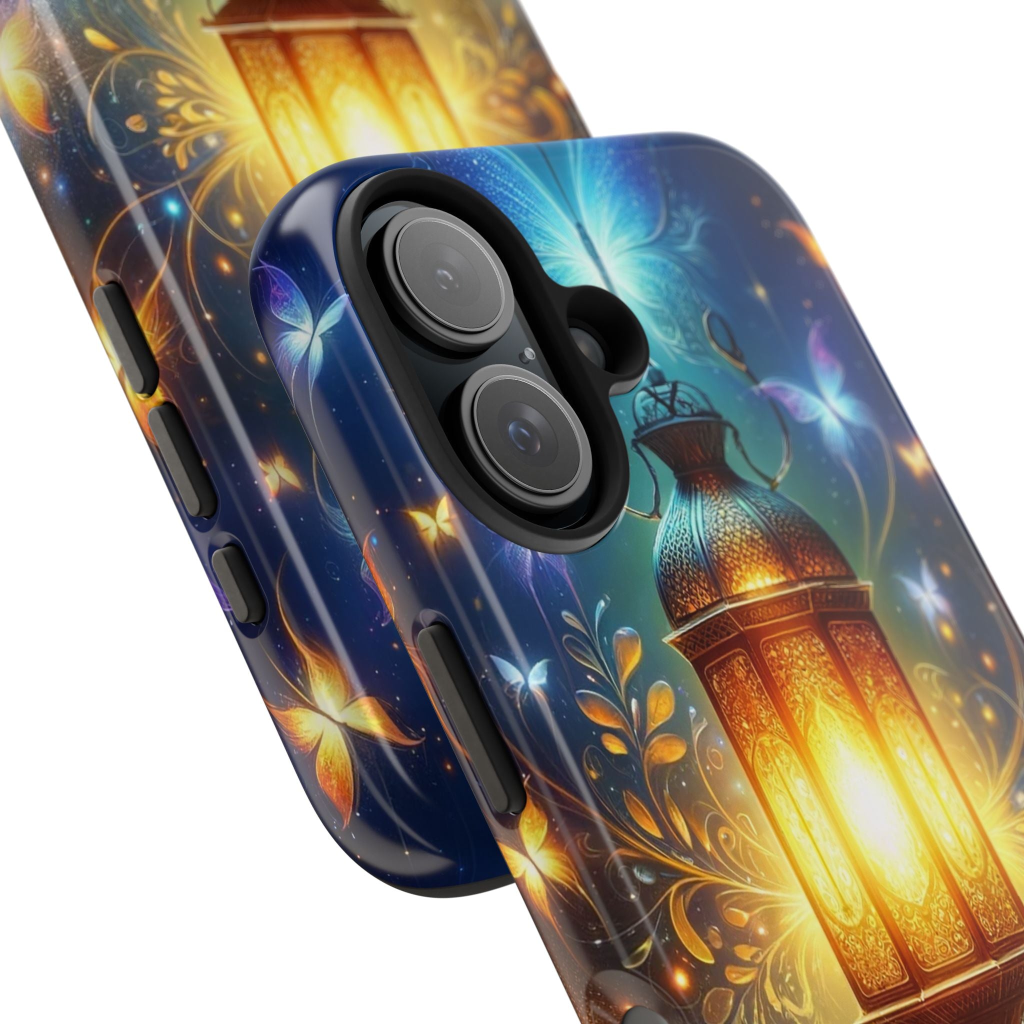 Butterflies around a lamp - Tough Phone Case