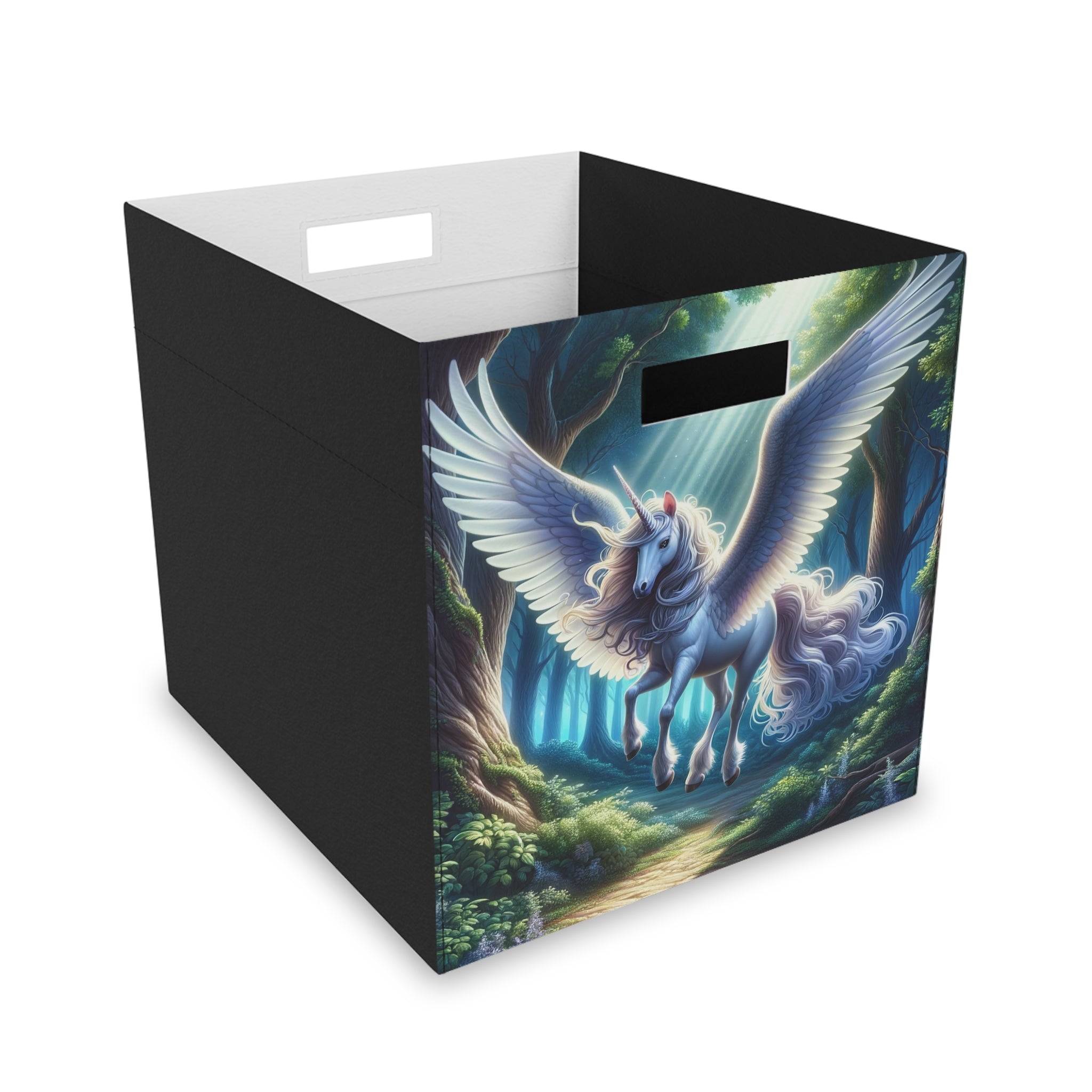 Unicorn with wings - Felt Storage Box