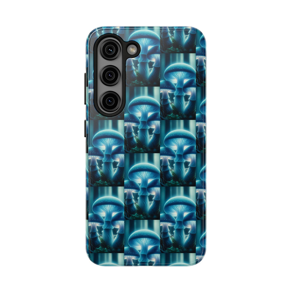 Blue Mushrooms - Tough Phone Case