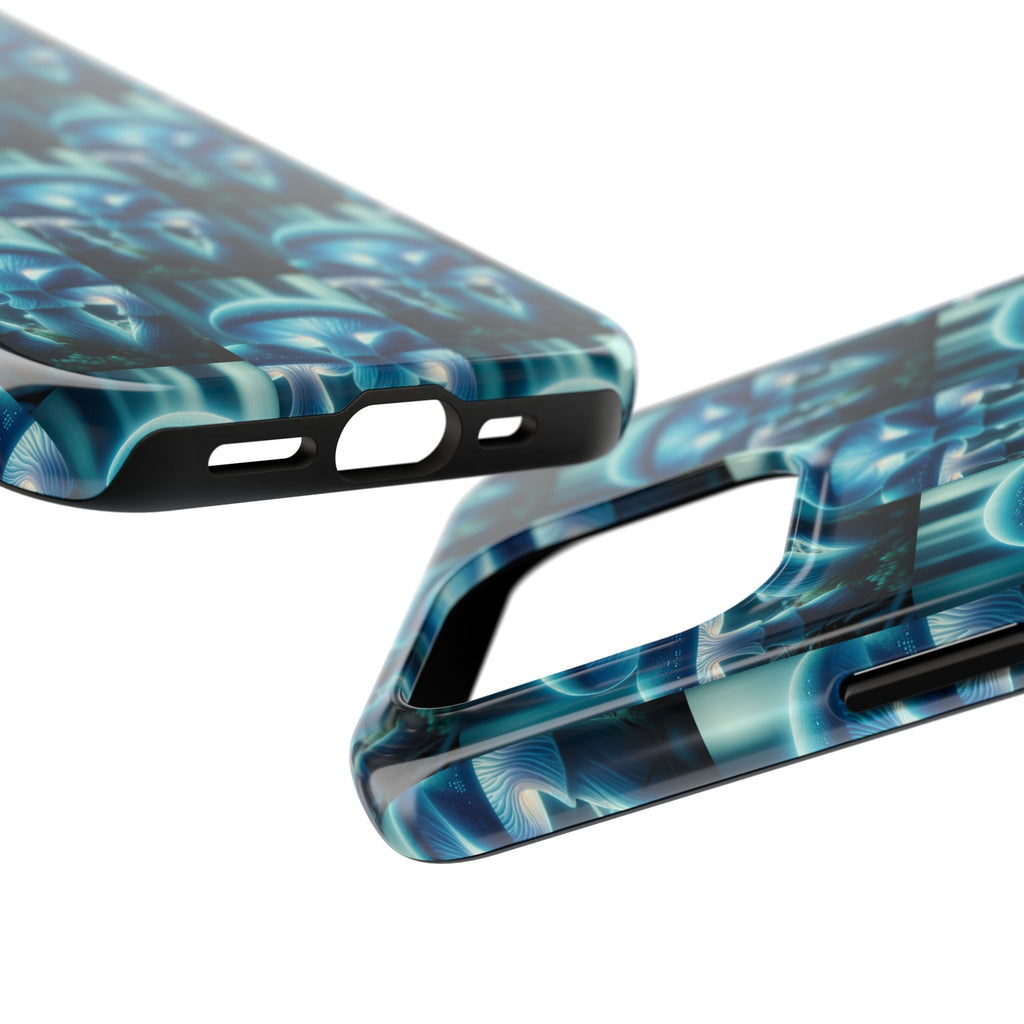 Blue Mushrooms - Tough Phone Case
