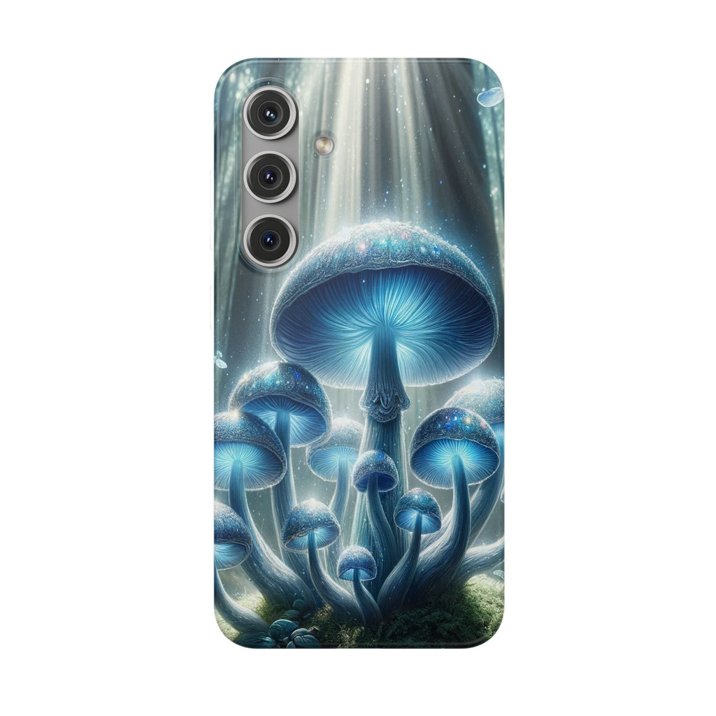 Lightblue mushrooms - Flexi Case (Samsung only)