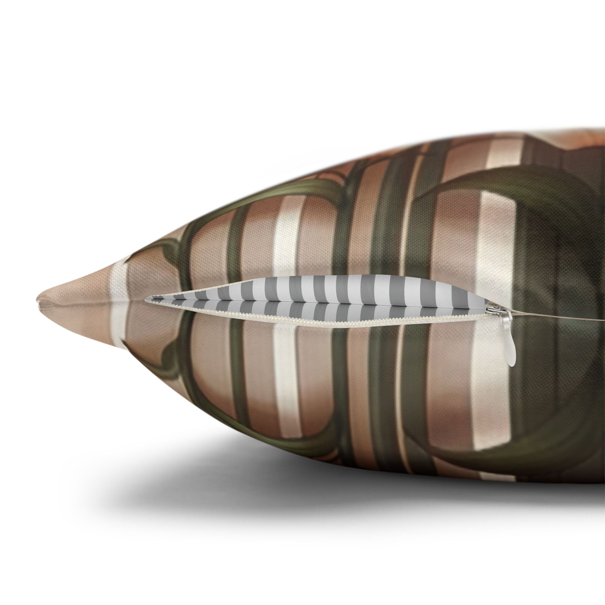 Colourful Lilies in line - Polyester Square Pillowcase