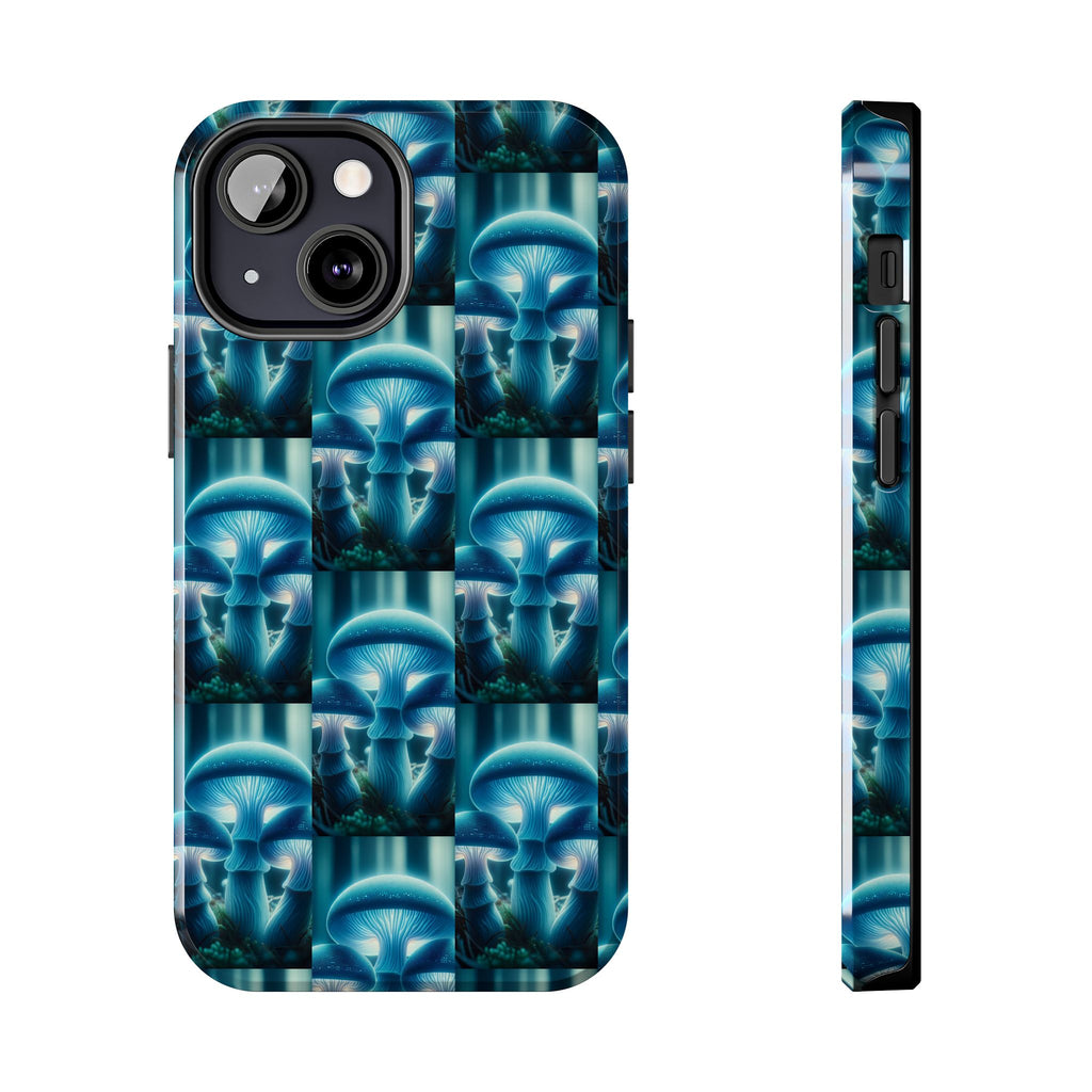 Blue Mushrooms - Tough Phone Case