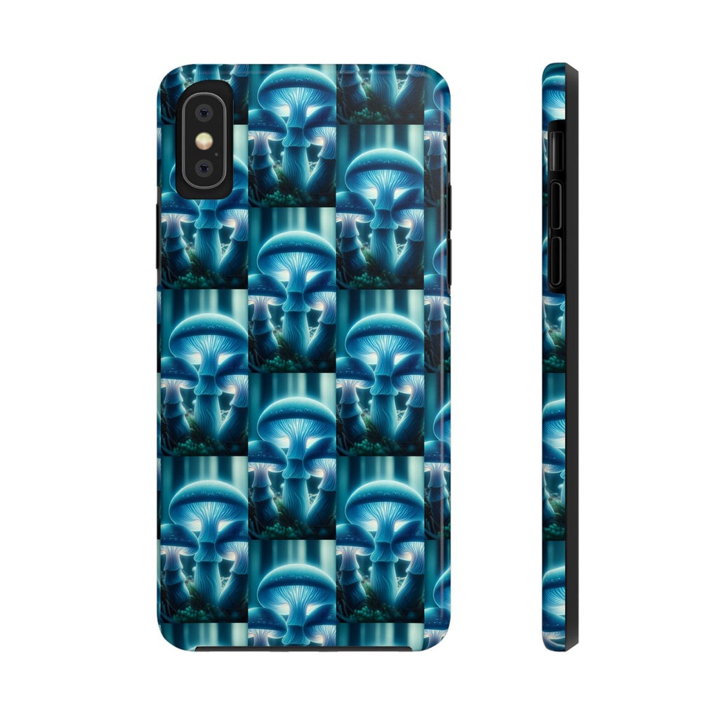 Blue Mushrooms - Tough Phone Case