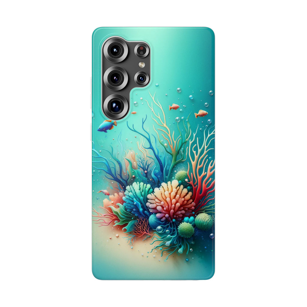 Fish around coral reef - Flexi Case (Samsung only)