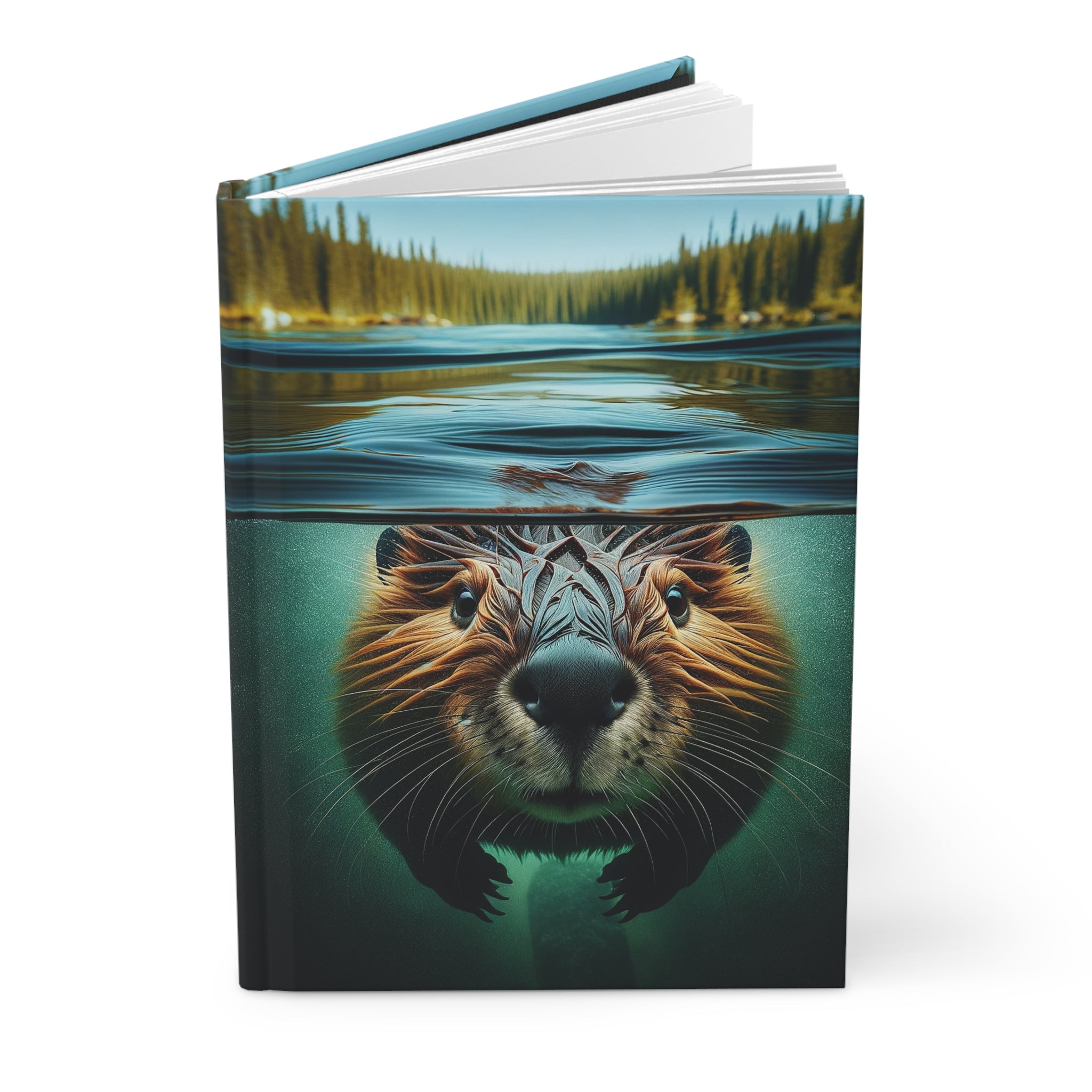 A curious beaver - Hardcover Notebook