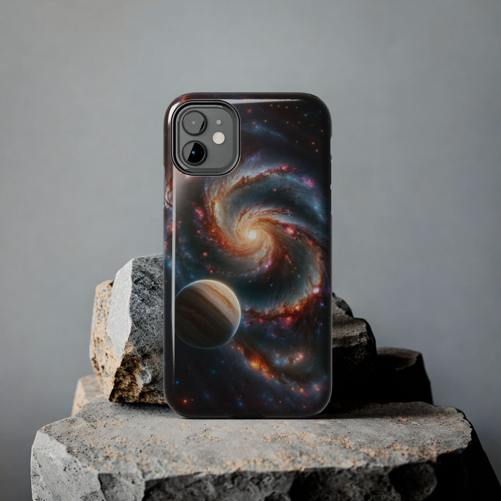 Yellow planet and wormhole - Tough Phone Case