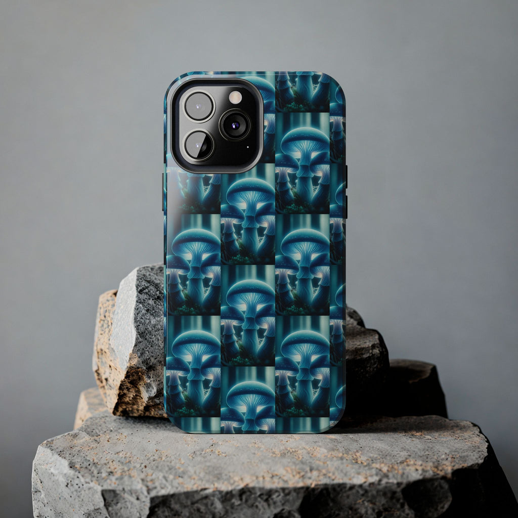 Blue Mushrooms - Tough Phone Case