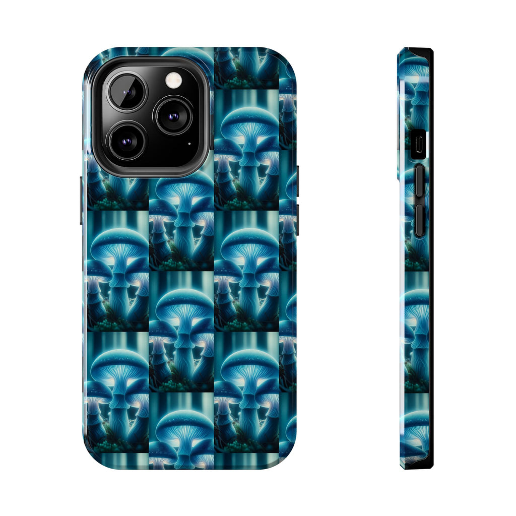 Blue Mushrooms - Tough Phone Case