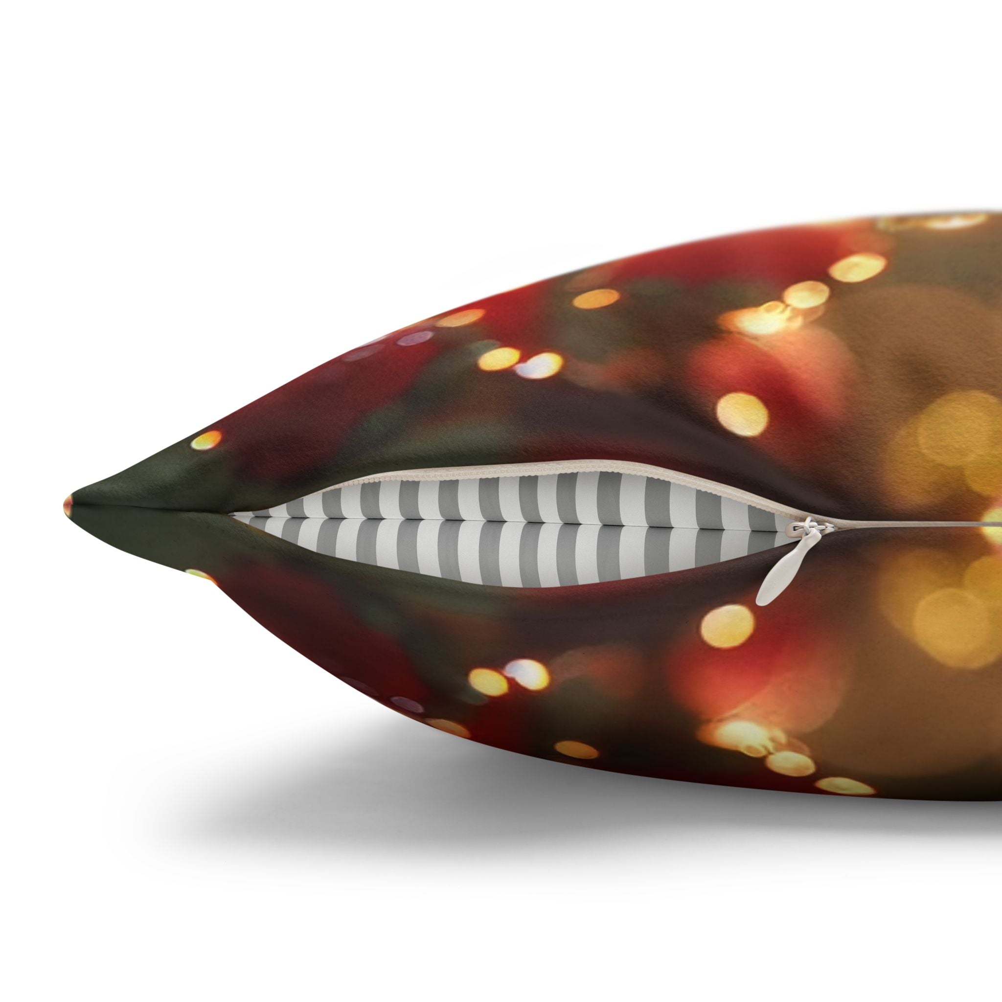 Red and white flowers - Suede Square Pillowcase