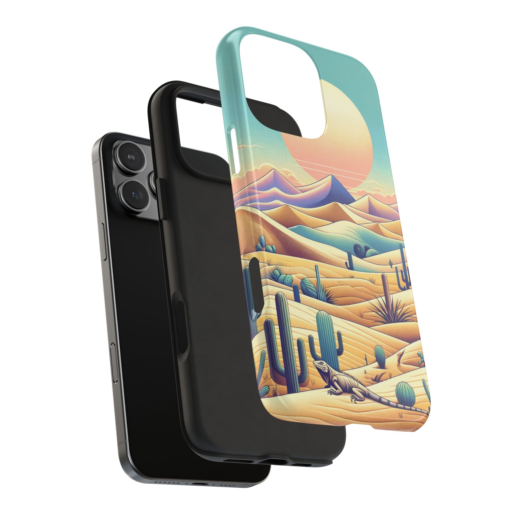 Iguana in the desert 2 - Tough Phone Case