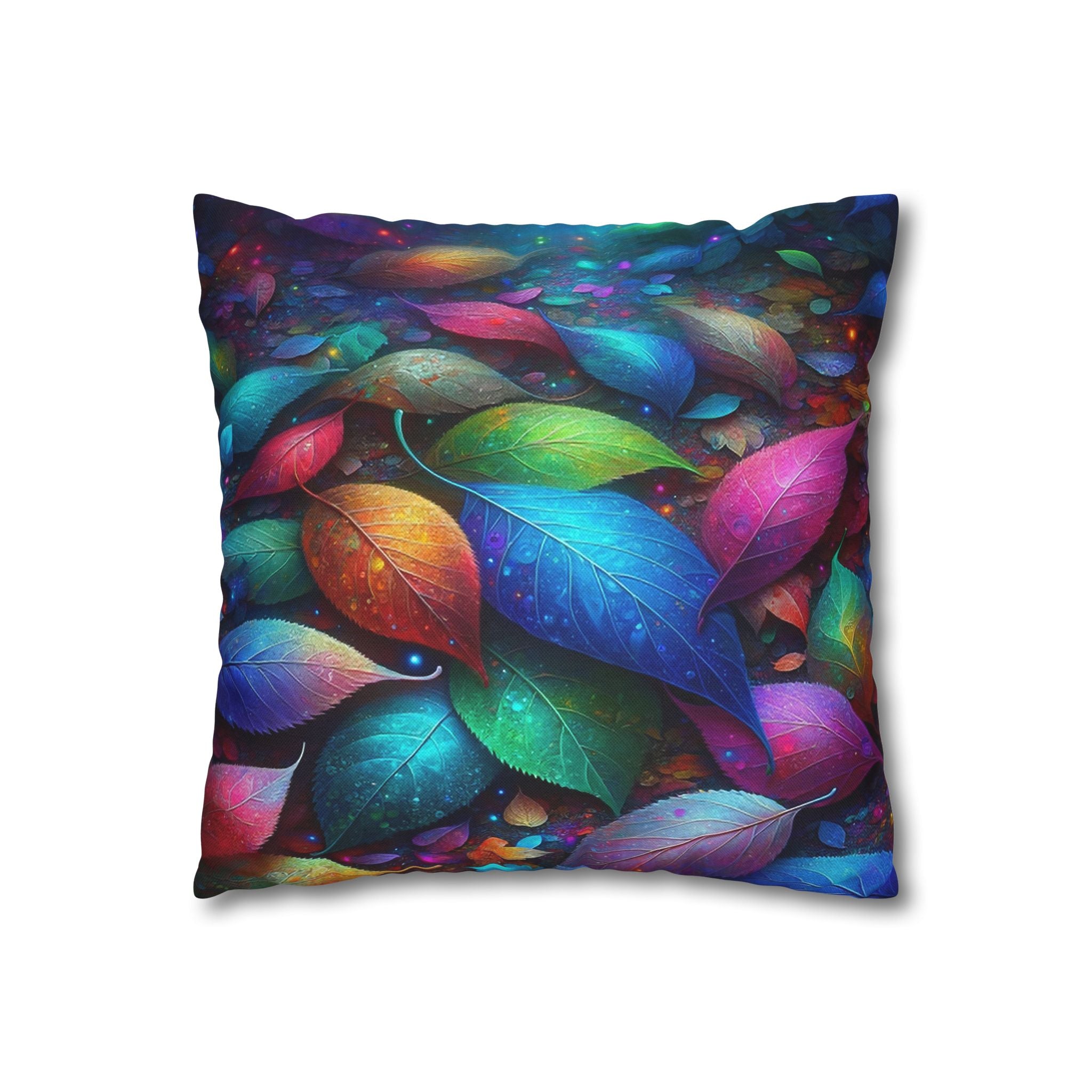 Magical, fantasy Leaves  - Polyester Square Pillowcase