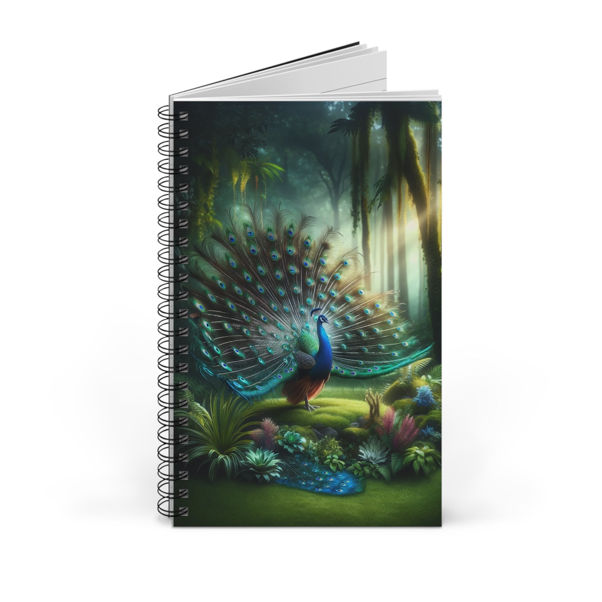 Green Peacock (2) - Spiral Journal