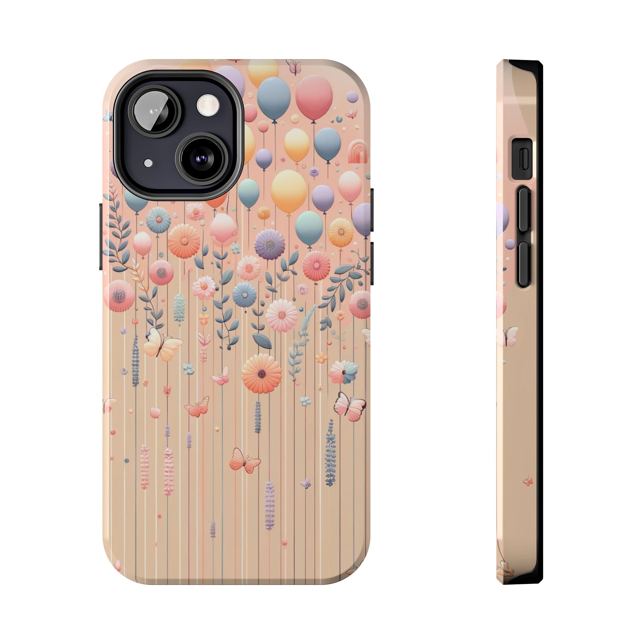 Balloons and flowers - Tough Phone Case