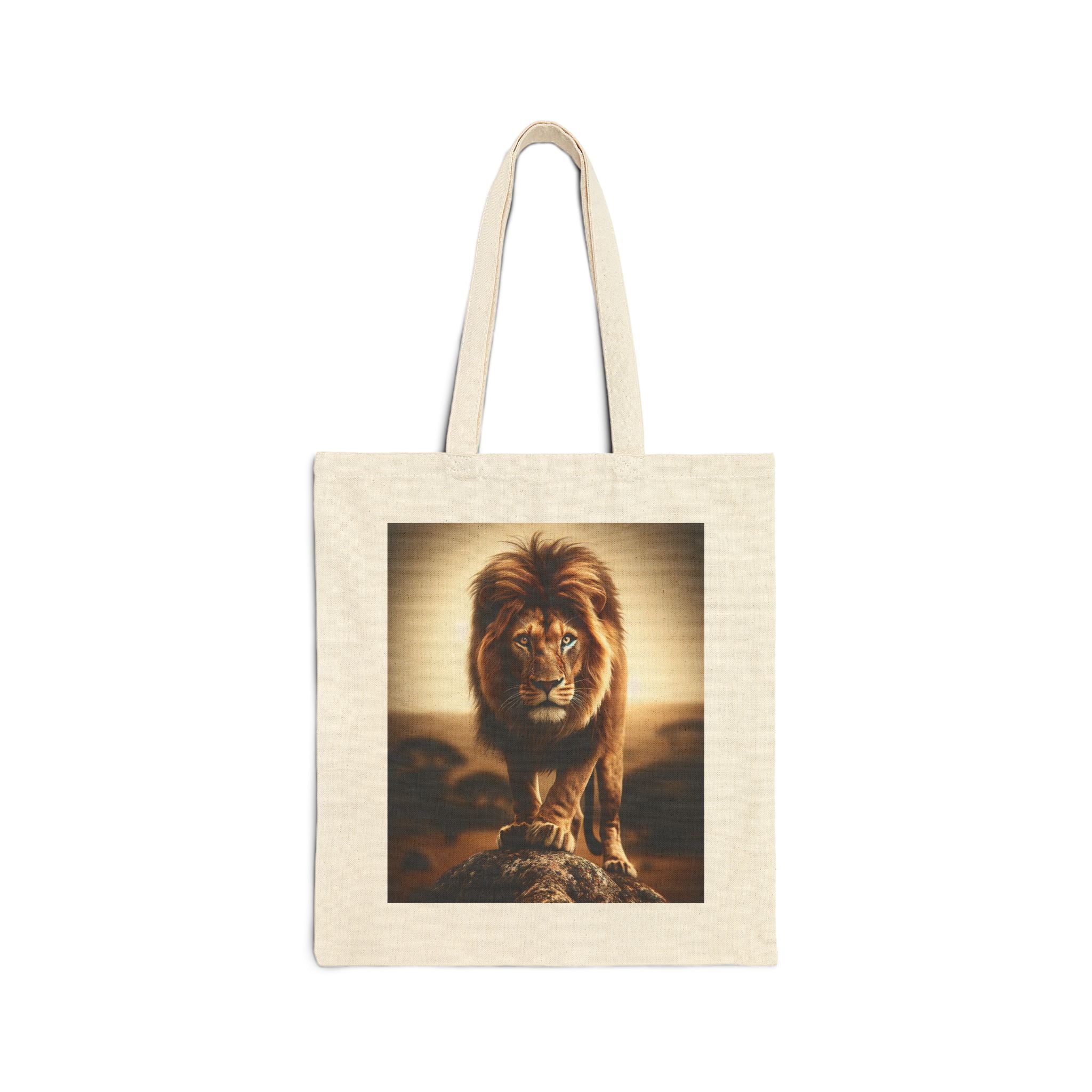 Majestic Lion - Cotton Canvas Tote Bag
