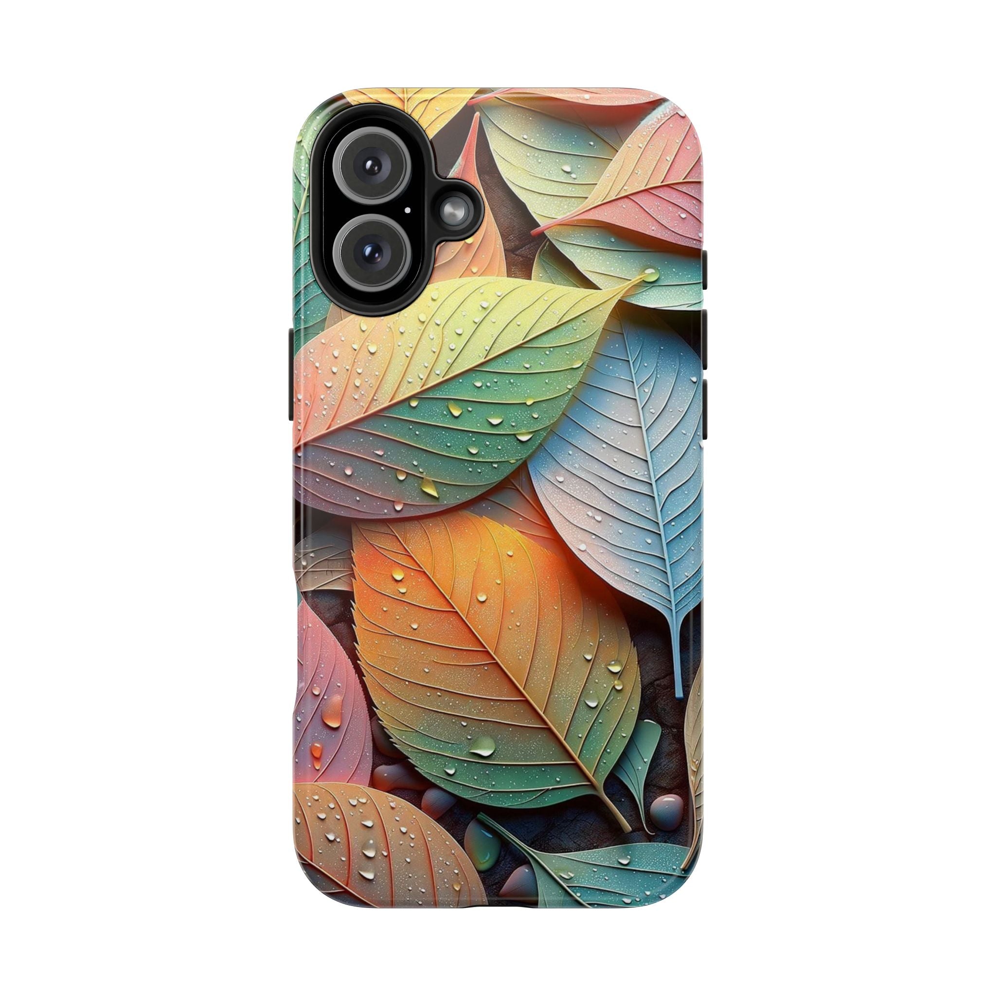 Pastel coloured leaves - Tough Phone Case