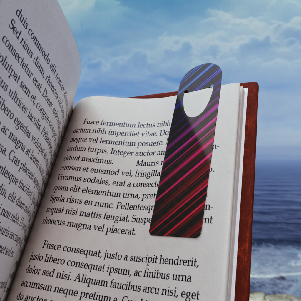 Neon, diagonal lines 1 - Bookmark