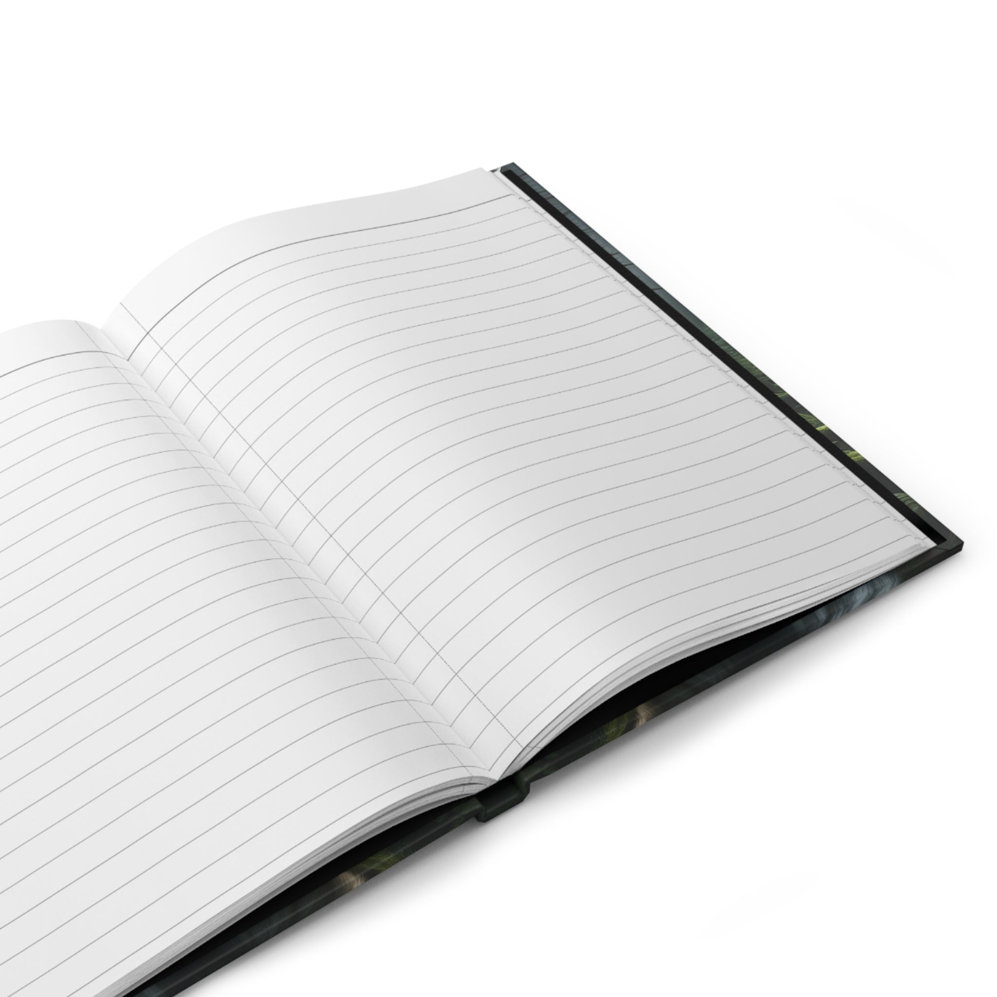 A curious wolf - Hardcover Notebook