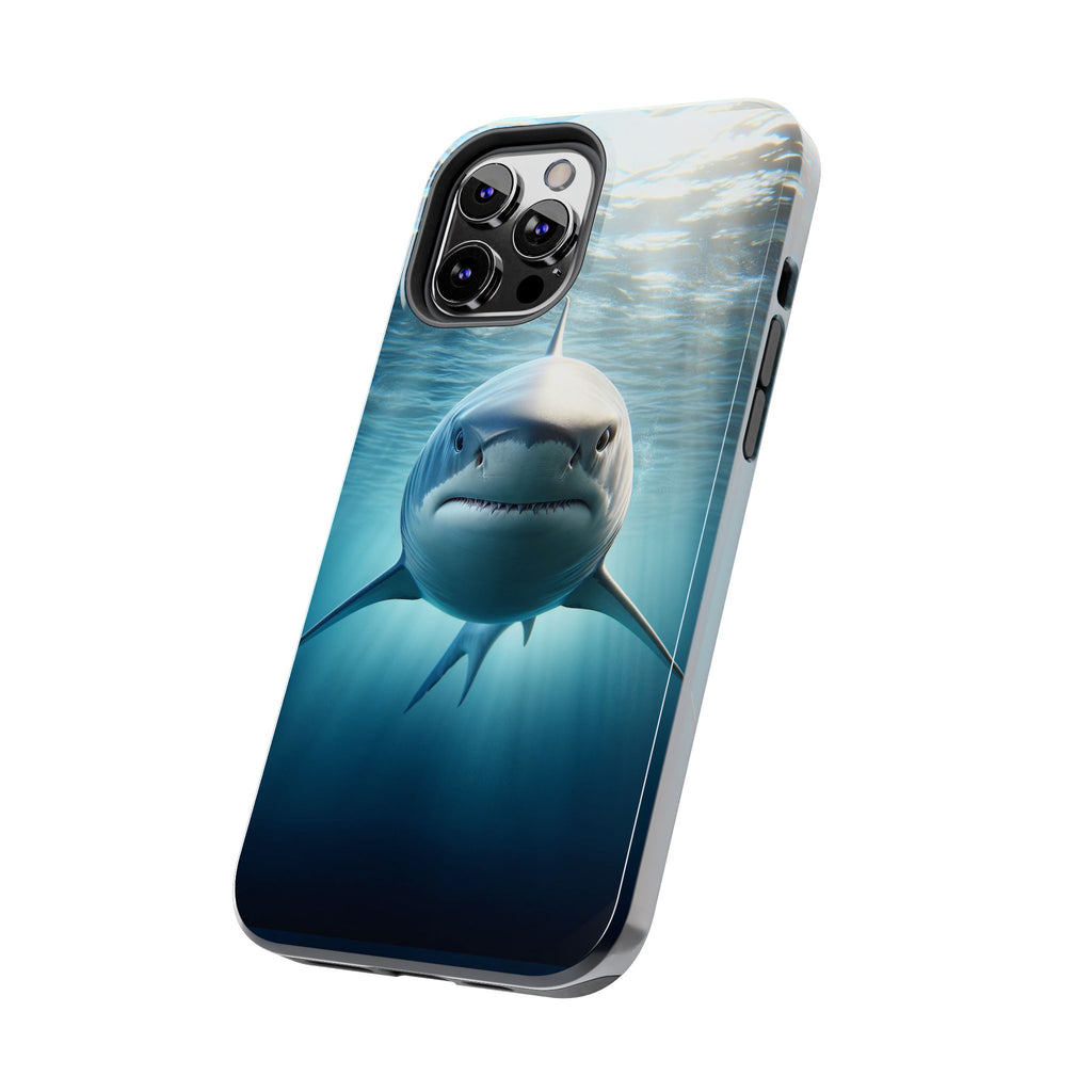Curious shark - Tough Phone Case