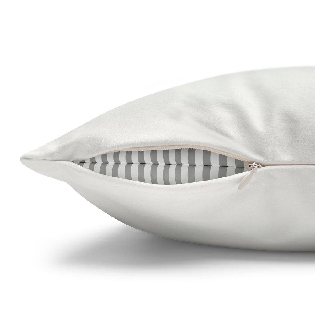 Islamic Art (large silver moon) - Suede Square Pillowcase