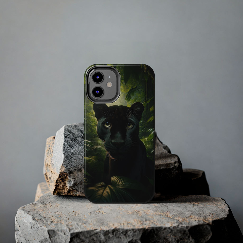 Curious black panther - Tough Phone Case