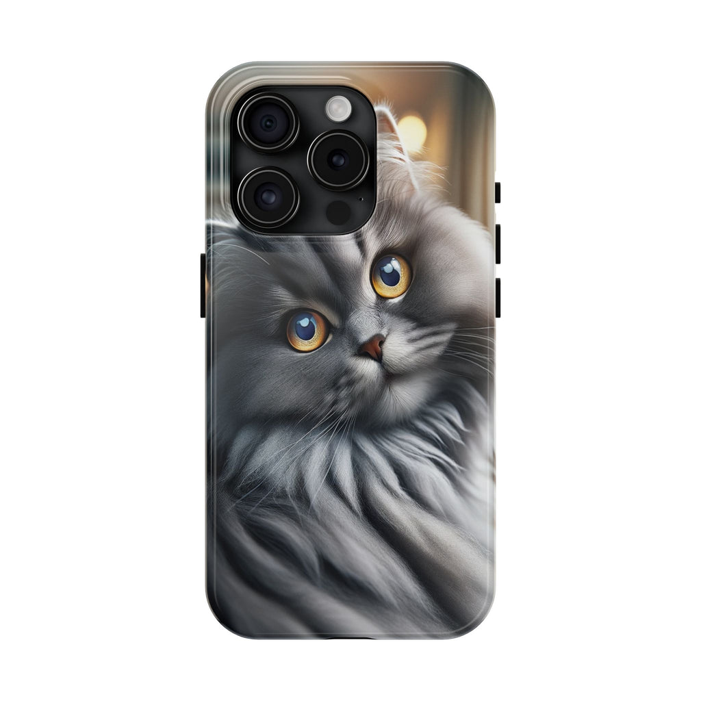 Grey cat - Tough Phone Case