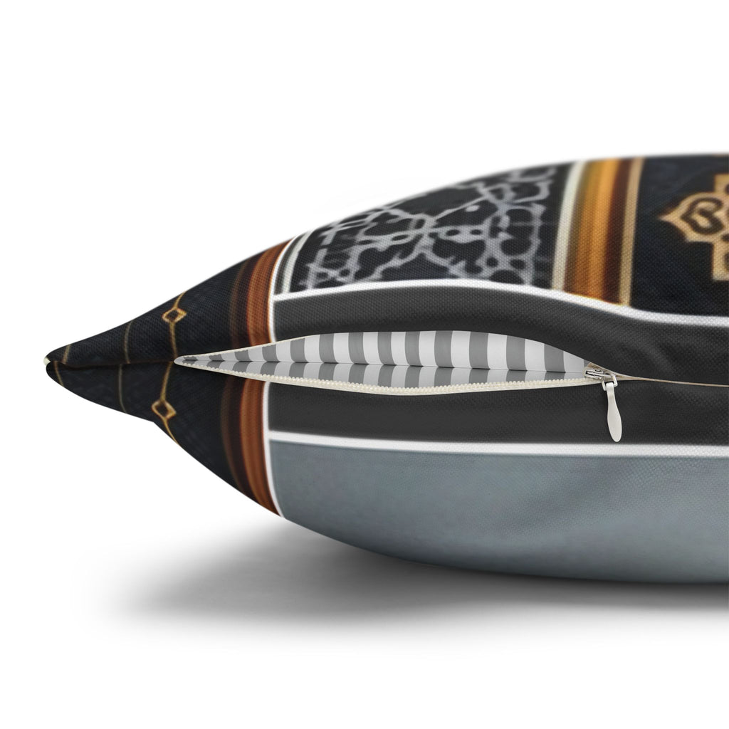 Islamic Art, moon and star  - Polyester Square Pillowcase