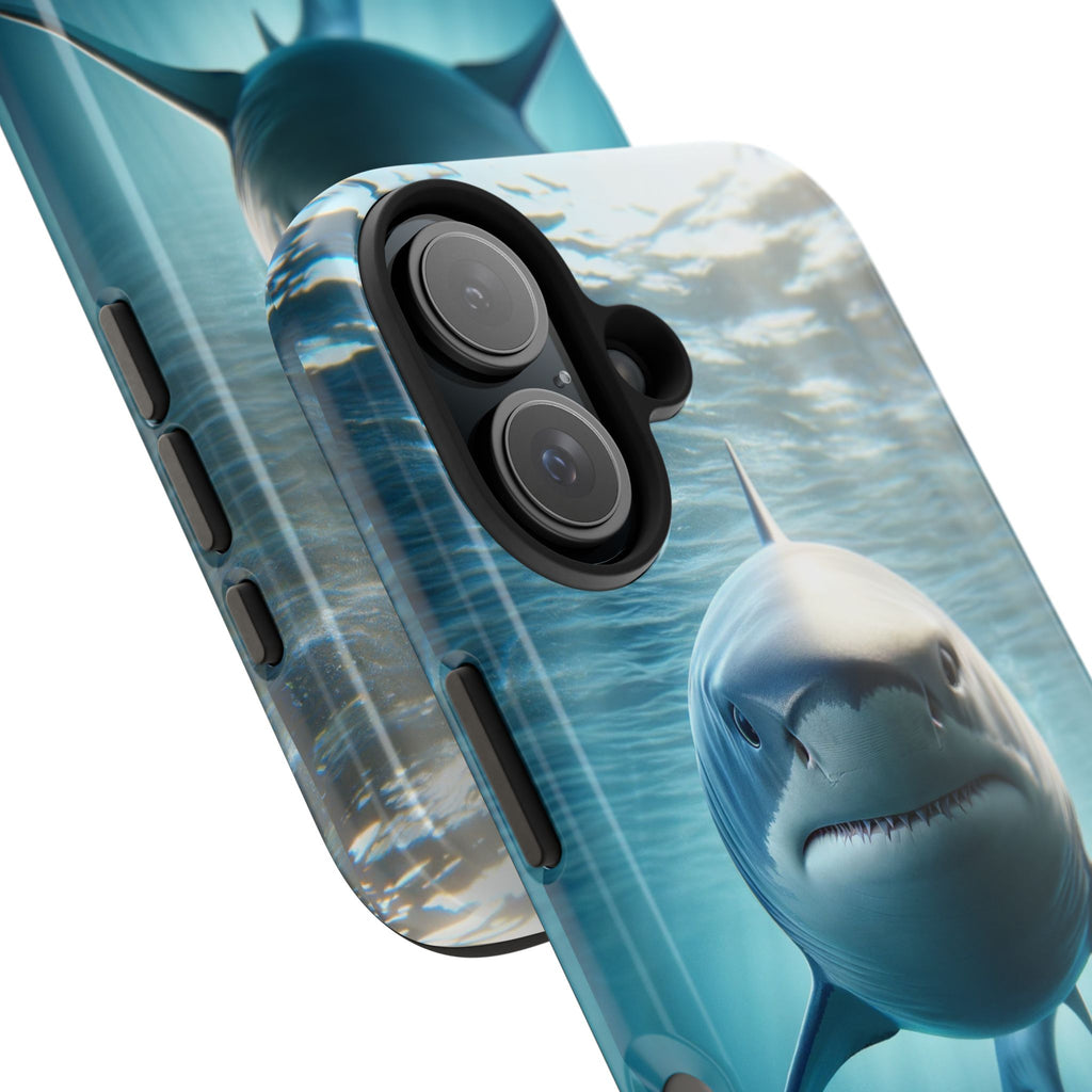 Curious shark - Tough Phone Case