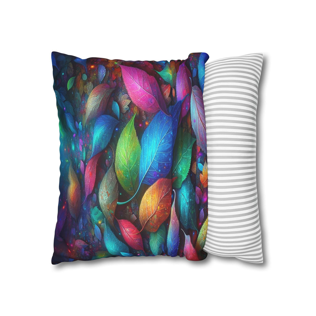 Magical, colourful leaves  - Suede Square Pillowcase