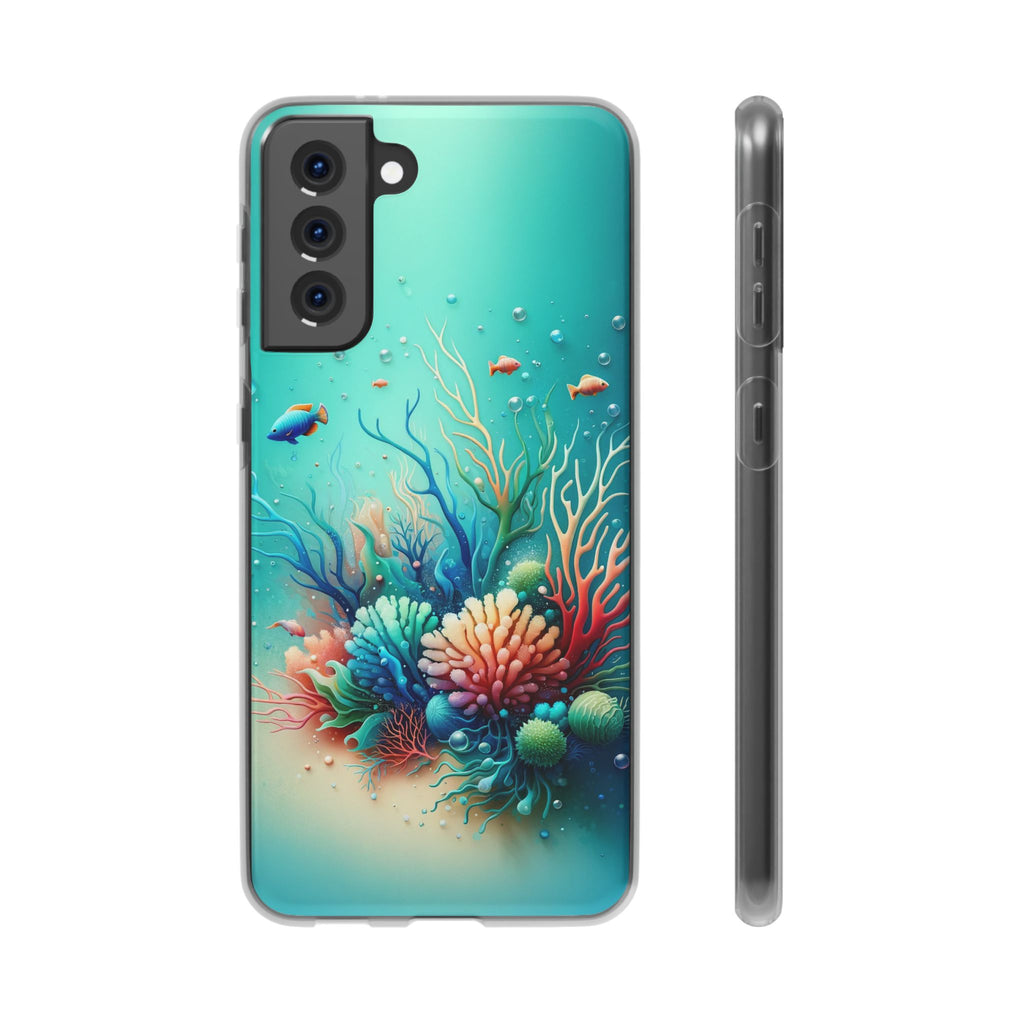 Fish around coral reef - Flexi Case (Samsung only)
