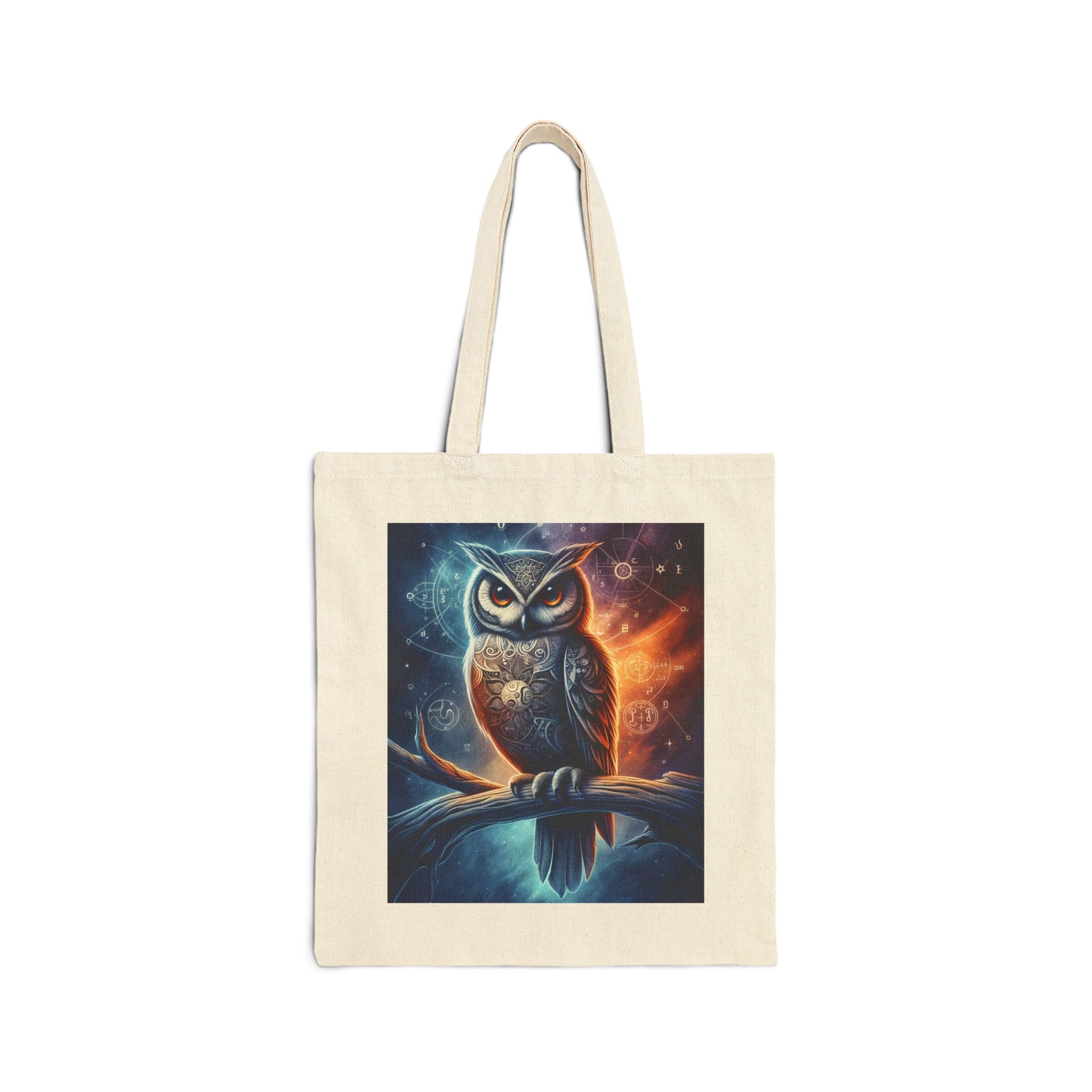 Wise Owl - Cotton Canvas Tote Bag