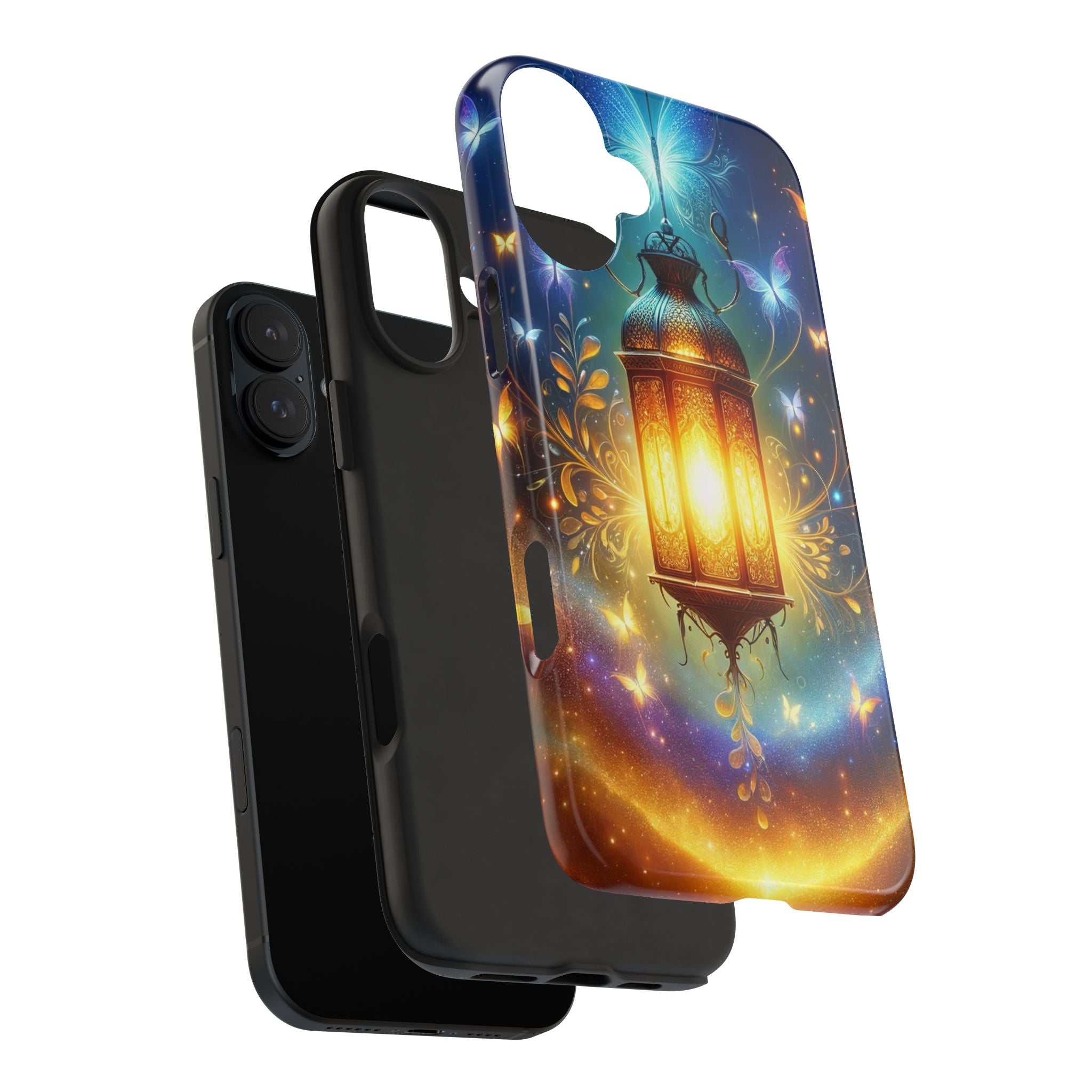 Butterflies around a lamp - Tough Phone Case